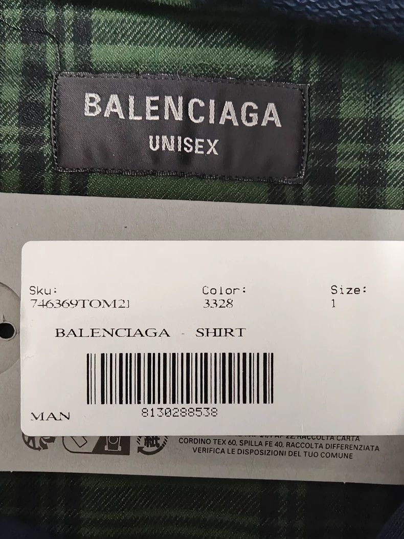 Balenciaga Balenciaga size 1 24ss Destroy Faded Flannel Plaid Hooded S Size US S / EU 44-46 / 1 - 4 Thumbnail