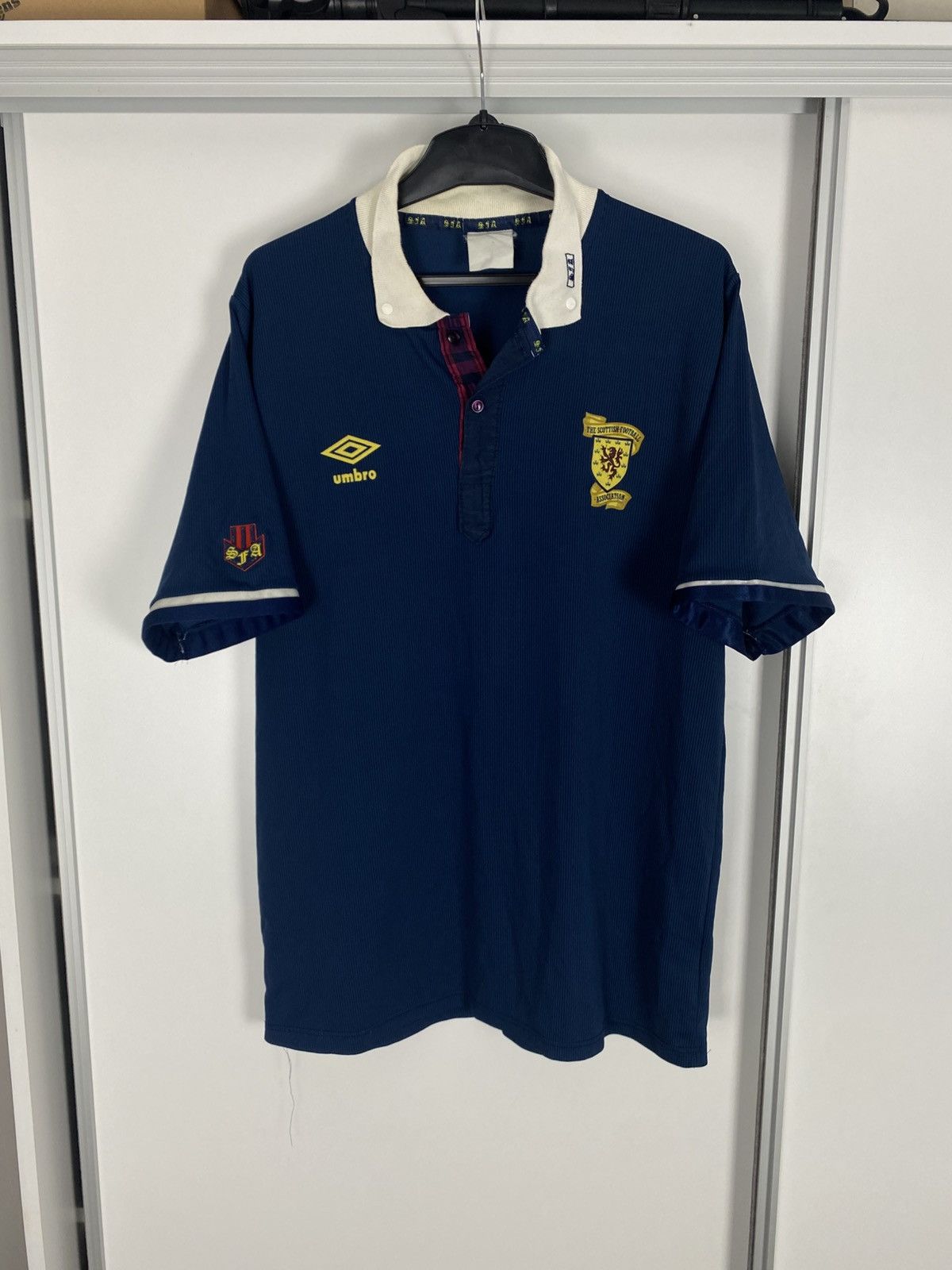 Umbro Scotland x Umbro Vintage 1988 1989 1990 88/90 Home kit Size US L / EU 52-54 / 3 - 1 Thumbnail