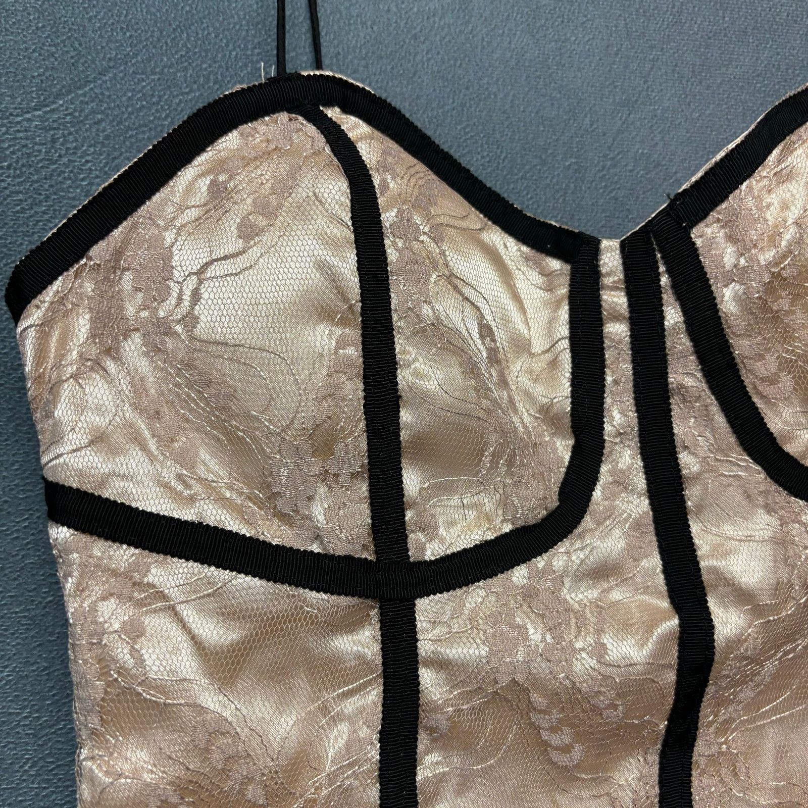Other A+ Lace Corset Blouse Lingerie Layered Spaghetti Strap Size S / US 4 / IT 40 - 6 Thumbnail