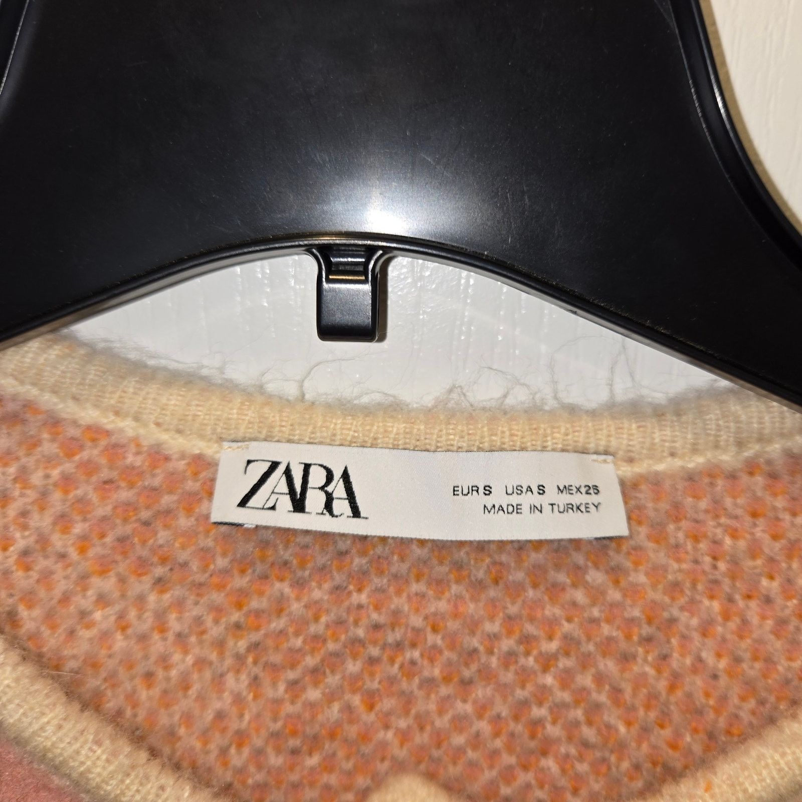 Zara Zara Women's sz S Floral Crop 1/4 Button Up Chunky Sweater Size S / US 4 / IT 40 - 3 Thumbnail