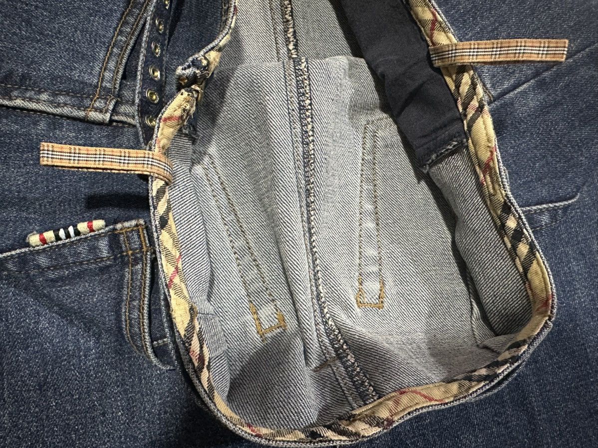Burberry × Designer 🔥Vintage Burberry Blue Label Denim Skirt Belt Studded Size 30" / US 8 / IT 44 - 13 Thumbnail