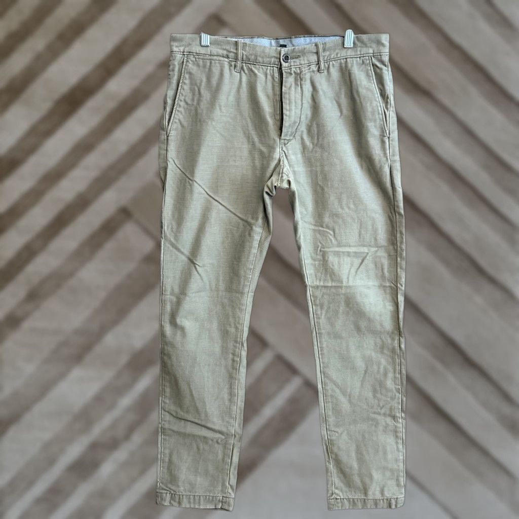 J.Crew J.CREW Mens Pants Green 484 Slim Straight Leg Chinos 100% Cotton 32x32 Size US 33 - 1 Thumbnail