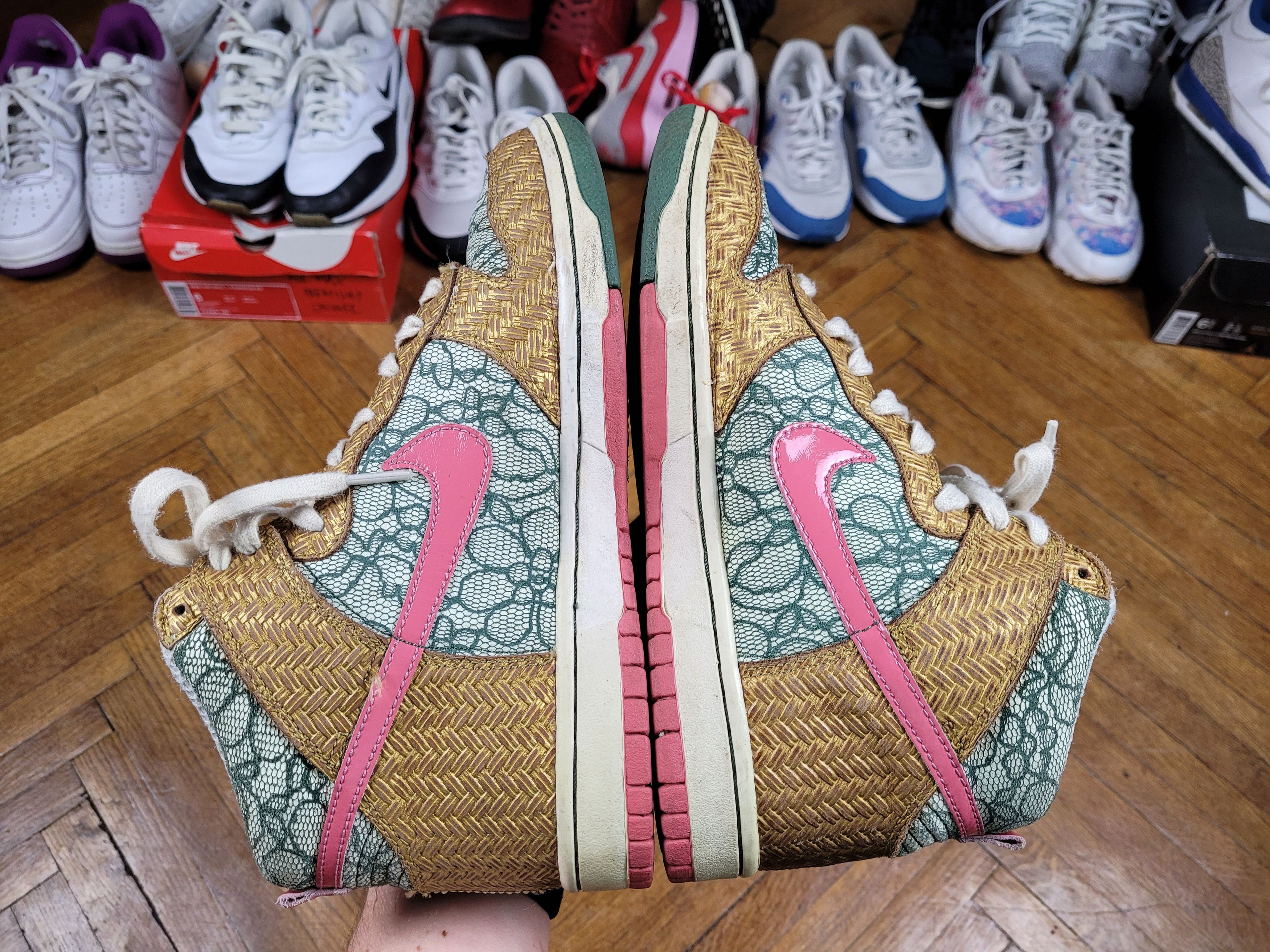 Nike 2007 Vintage Nike SB Dunk High Premium Nori Desert Bloom Size US 8 / IT 38 - 10 Thumbnail