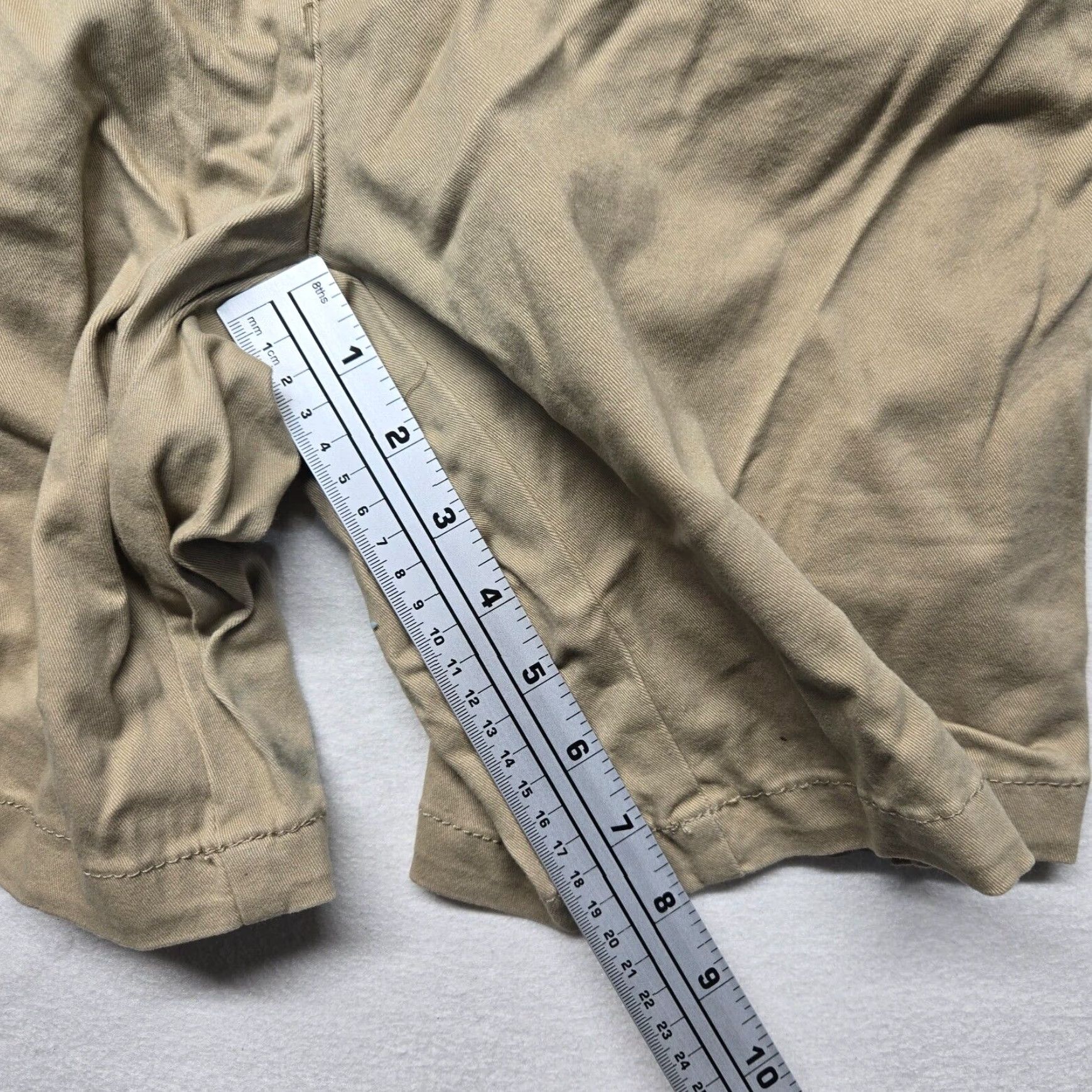 Vintage Aéropostale Beige Chino Shorts Women's Size 4 Low Rise Stretch Size 27" / US 4 / IT 40 - 6 Thumbnail