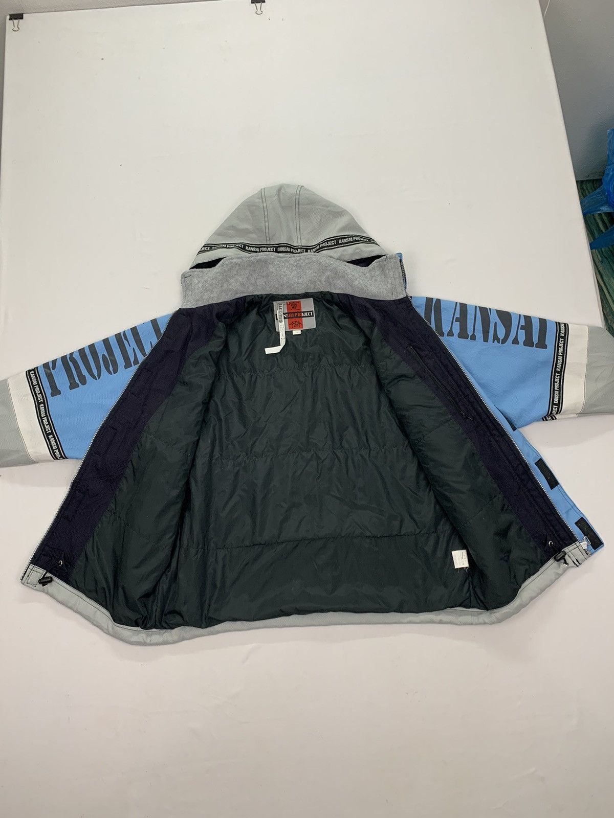 Japanese Brand × Kansai Yamamoto Rare!! Vintage 90s Kansai Project Block Colour Bomber Jacket Size US M / EU 48-50 / 2 - 5 Thumbnail