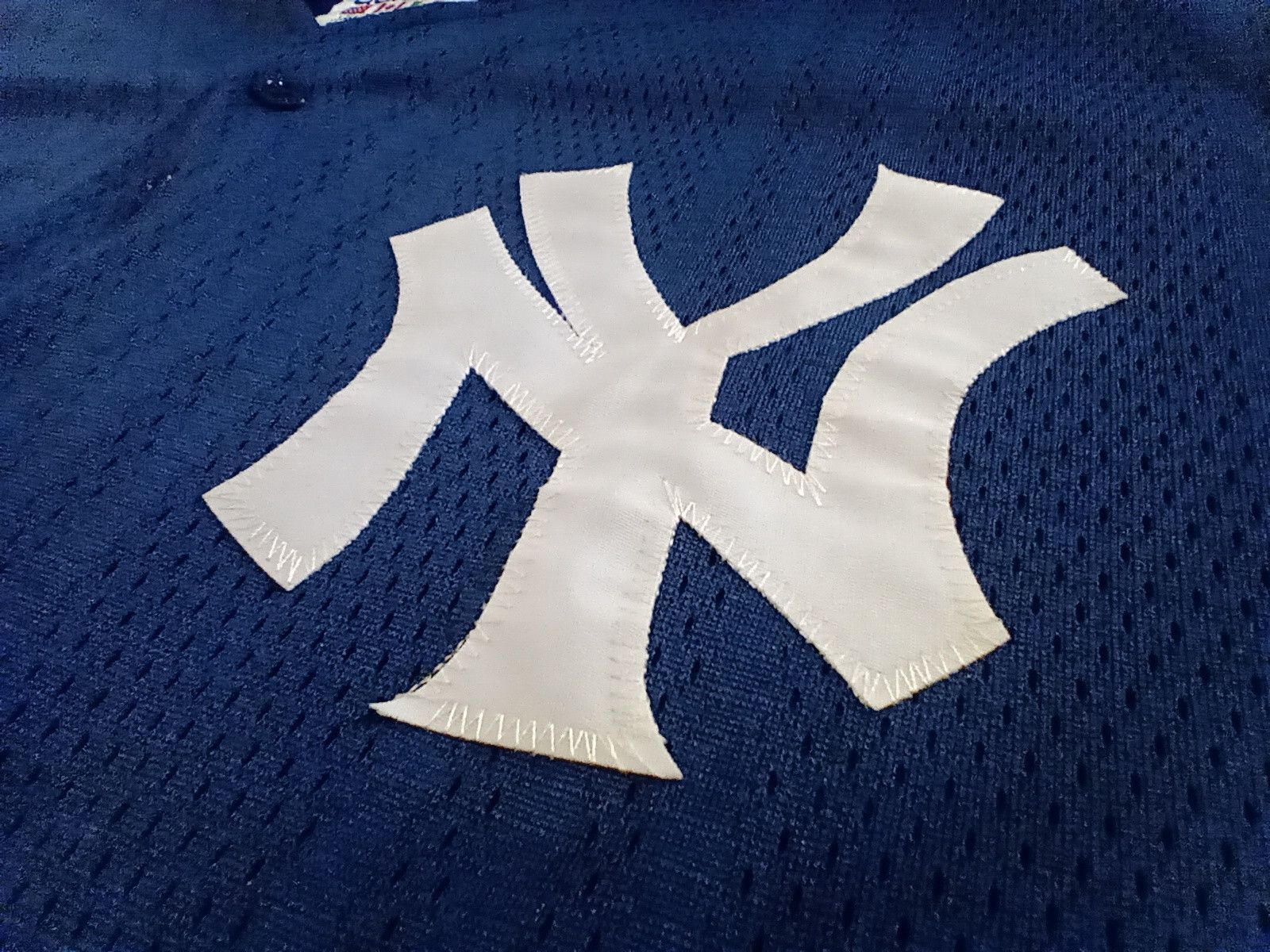 Adidas Vintage Adidas 90s New York Yankees Baseball Mesh Jersey Size US L / EU 52-54 / 3 - 2 Thumbnail