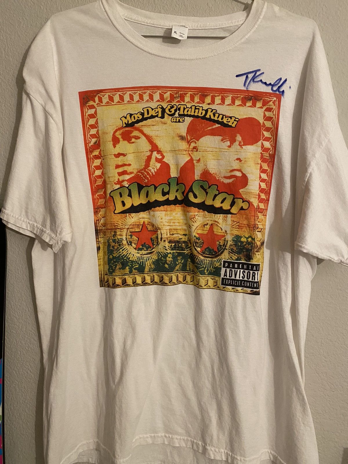 Band Tees × Rap Tees Black Star autographed rap tee signed Talib kweli Mos Def Size US XL / EU 56 / 4 - 1 Thumbnail
