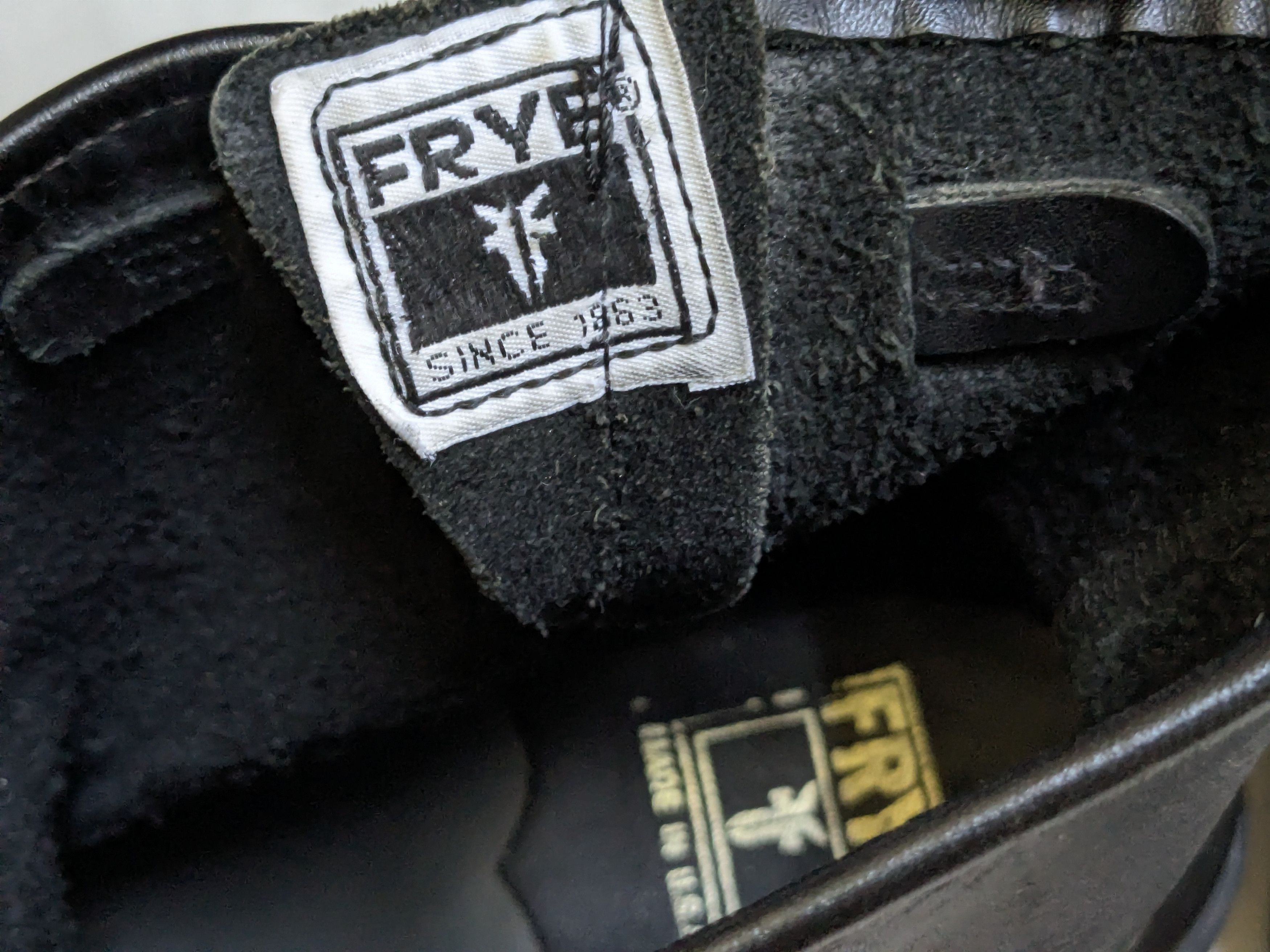 Frye Frye Engineer Black Leather 11 M Leather Buckle Size US 11 / EU 44 - 10 Thumbnail