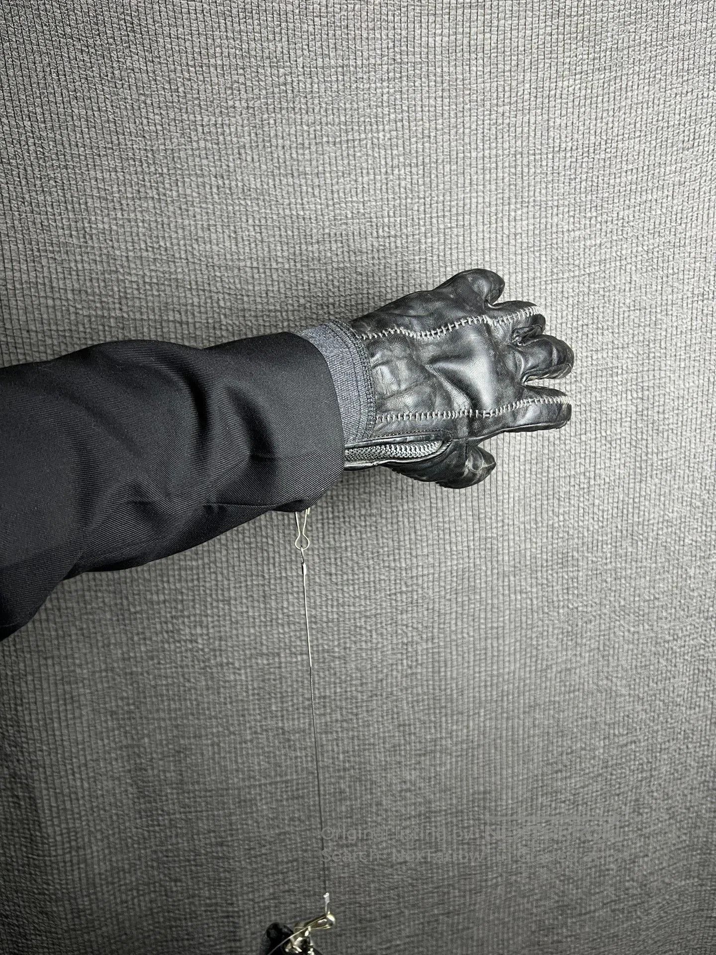 D.Hygen d hygen leather zip gloves for men. Size ONE SIZE - 5 Thumbnail