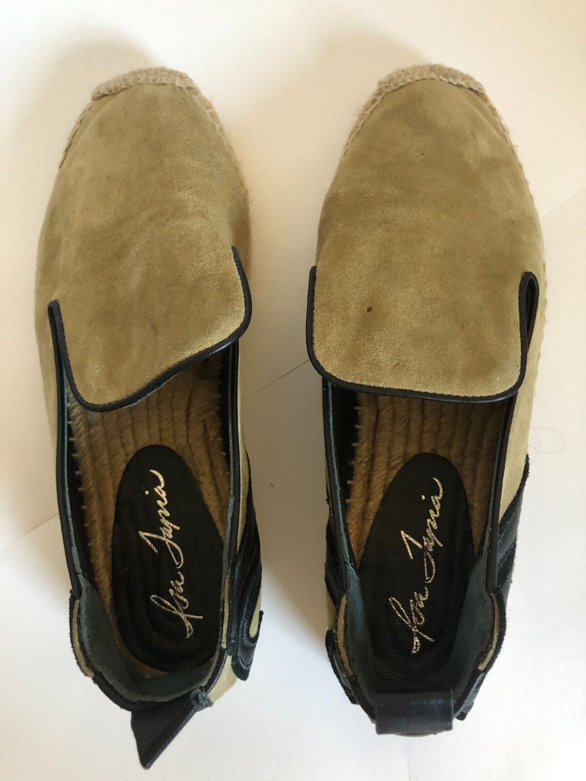 Other Isa Tapia Camel Suede Black Leather Espadrille Shoes 39 EU Size US 9 / IT 39 - 3 Thumbnail