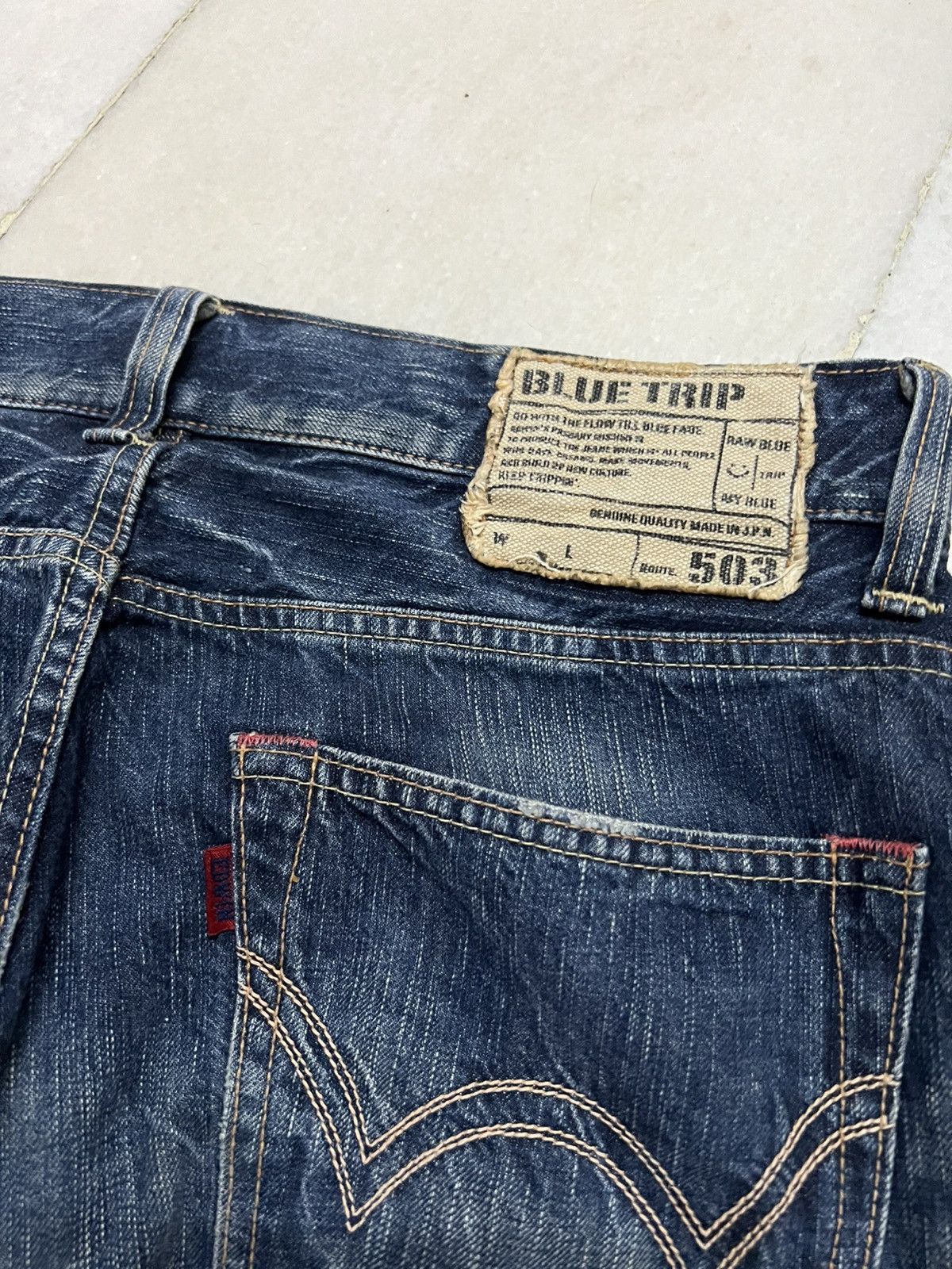 Edwin 💥Flare💥Vintage Edwin 503 Clawmark Mudwash Jean Size US 34 / EU 50 - 16 Thumbnail