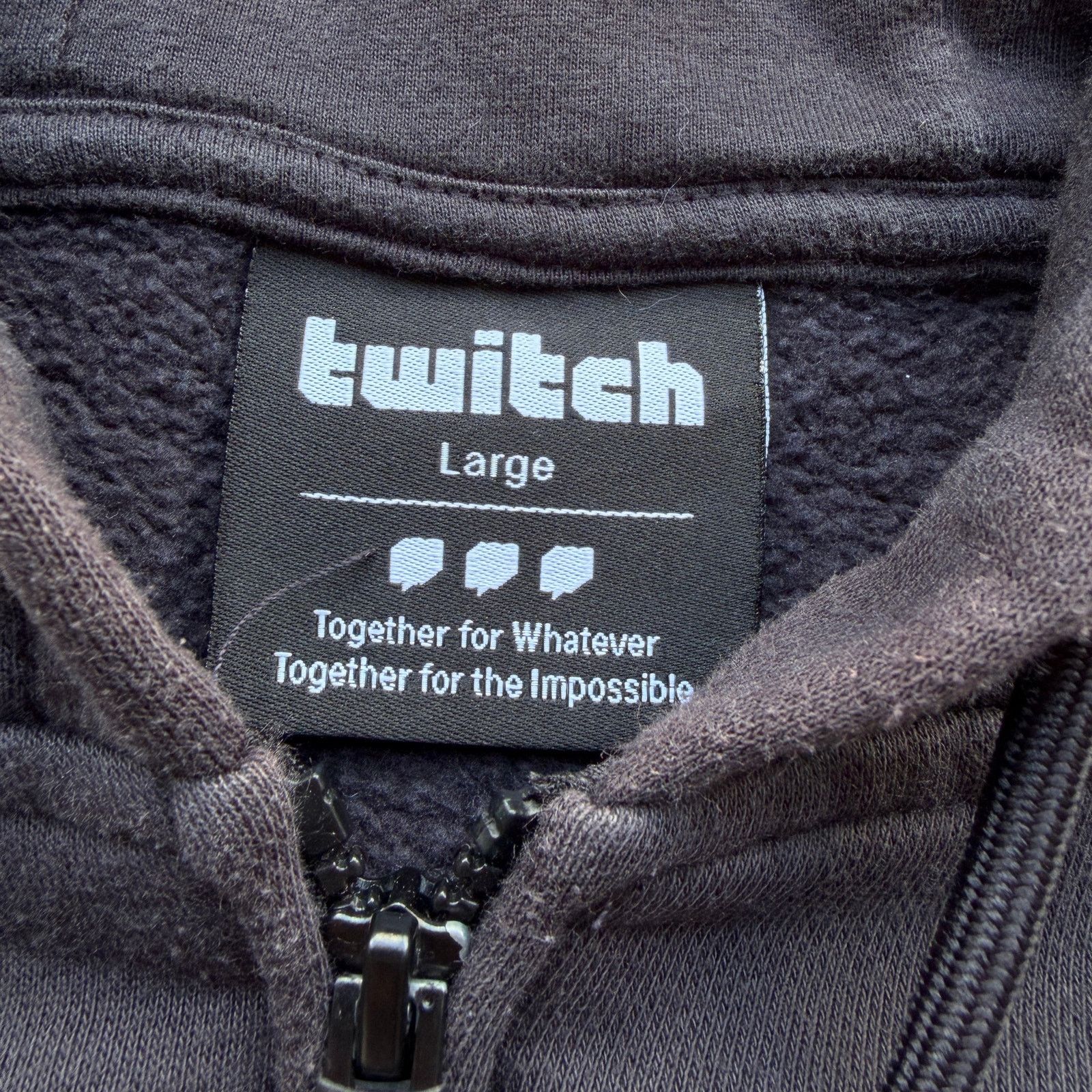 Other Rare Official TwitchCon 2023 merch Zip Hoodie Large Gaming Size US L / EU 52-54 / 3 - 5 Thumbnail