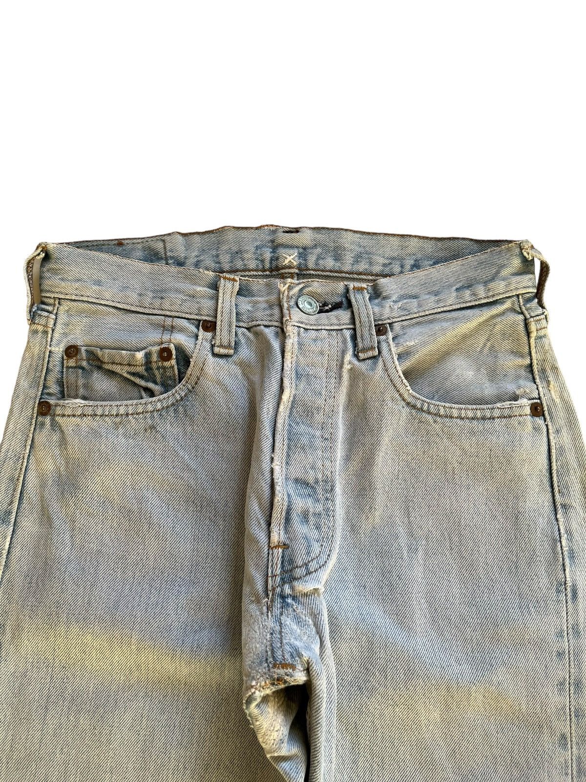 Levi's Vintage 70s Levis 501 Selvedge Bartacks Jeans Button 524 Size US 26 / EU 42 - 5 Thumbnail