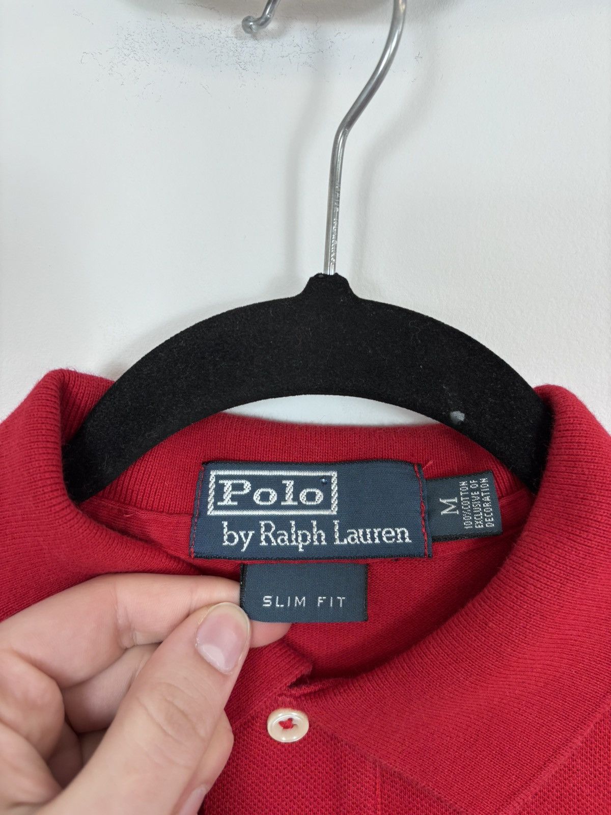 Polo Ralph Lauren Vintage Polo Ralph Lauren Men’s Slim Fit Red Polo Shirt Size US M / EU 48-50 / 2 - 10 Thumbnail