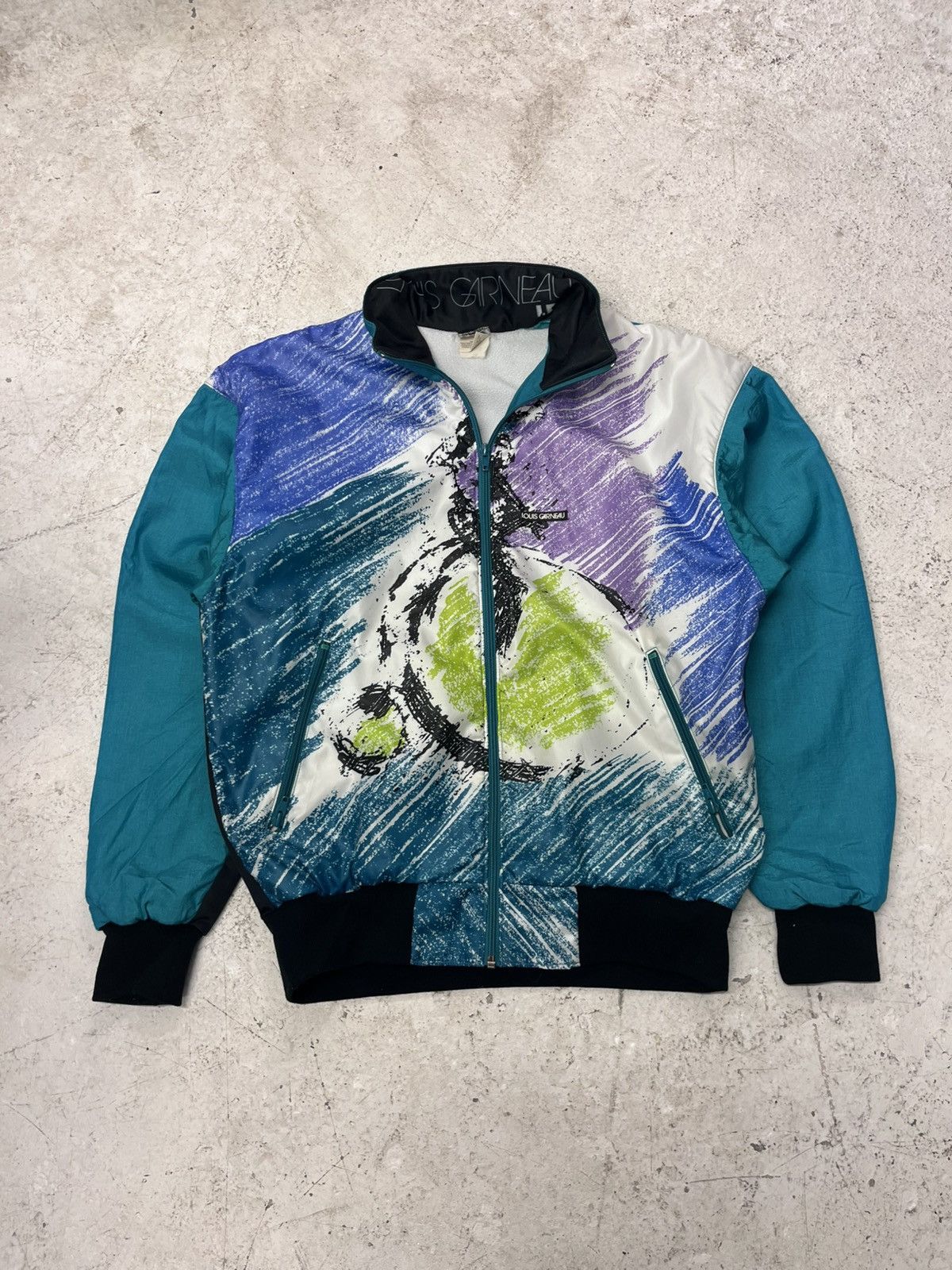 Vintage Vintage louis garneau zip-up windbreaker Size US M / EU 48-50 / 2 - 2 Thumbnail
