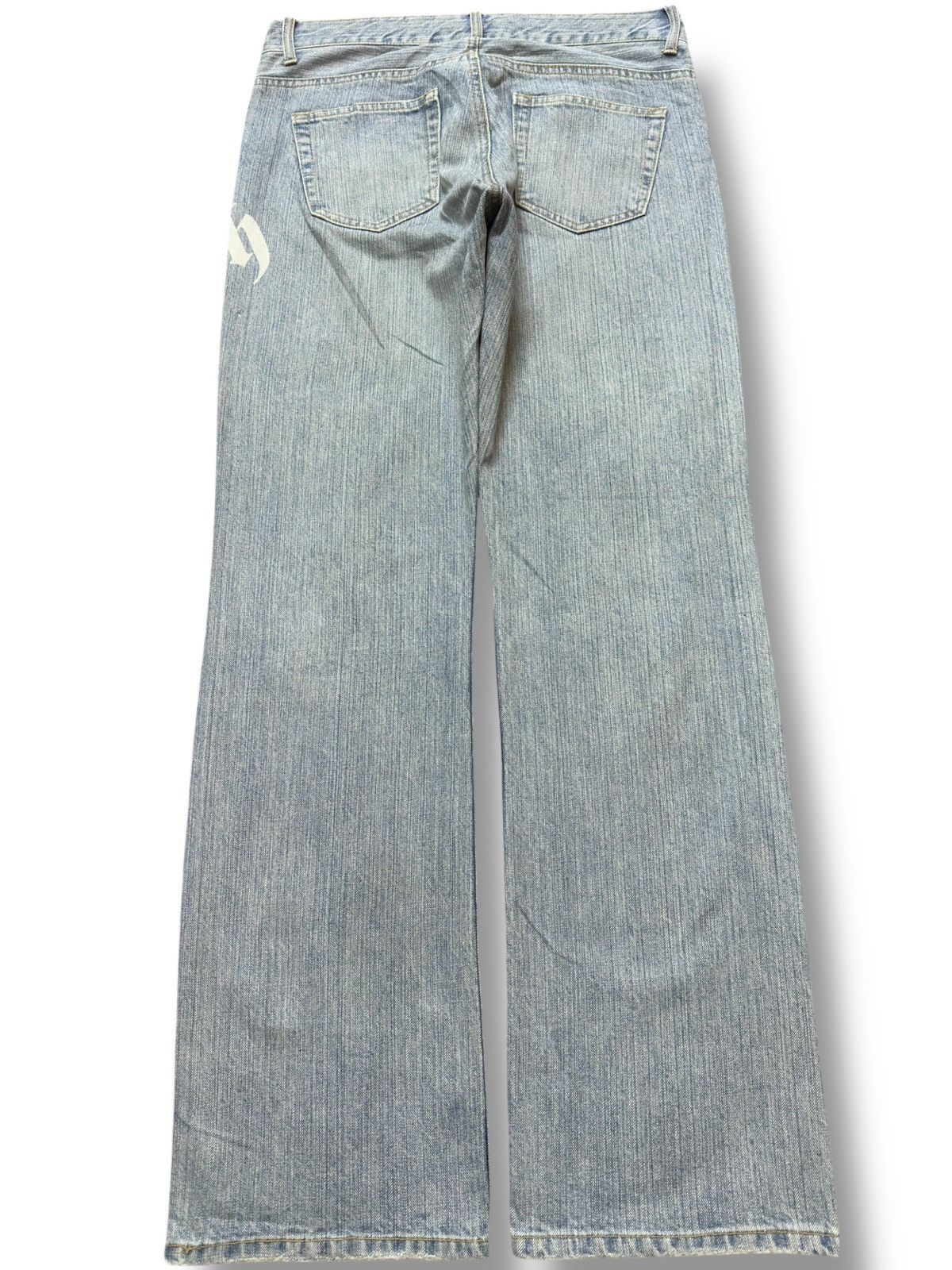 Hysteric Glamour Vintage Oririn Faded Printed Grunge Distressed Denim Size US 31 - 5 Thumbnail
