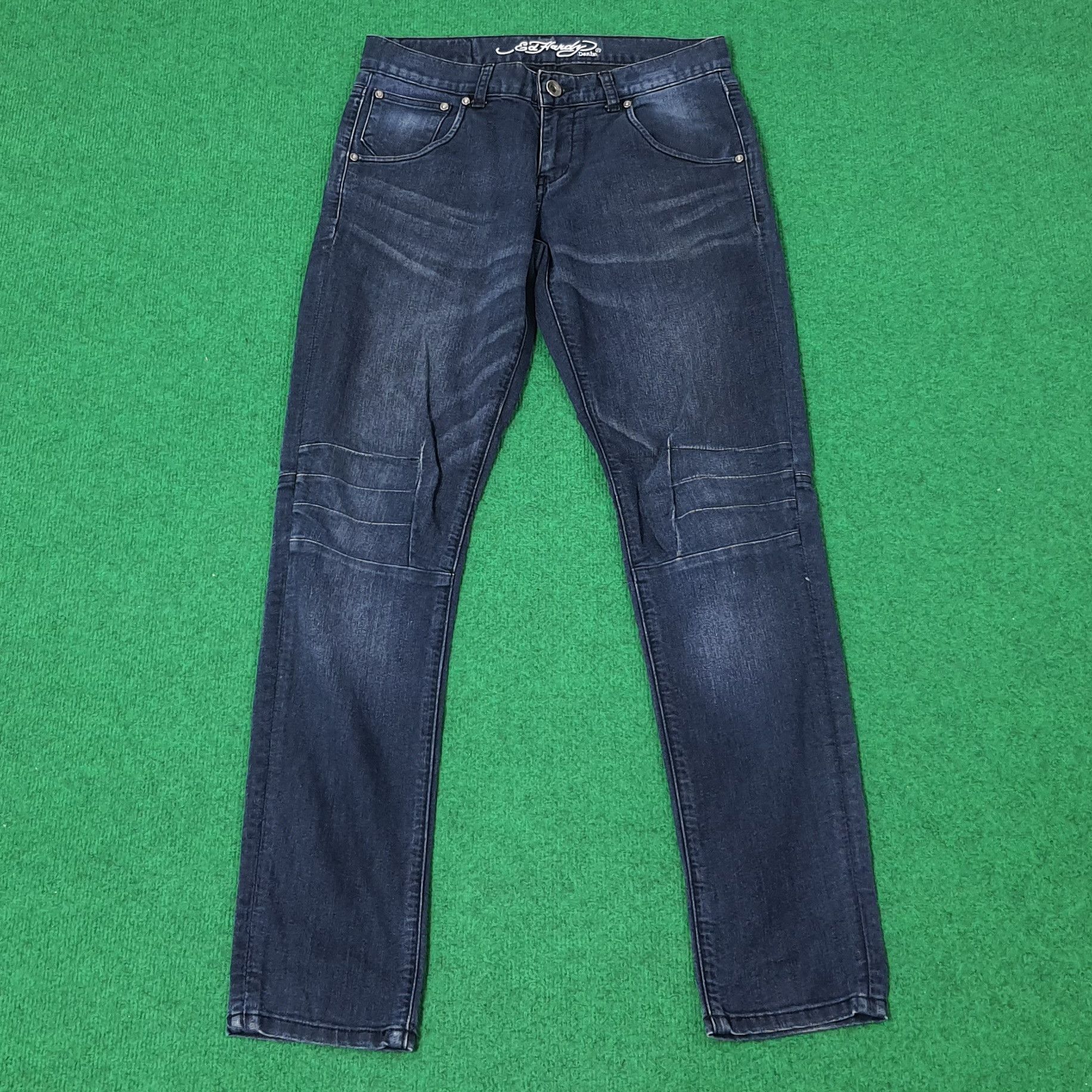 Designer × Ed Hardy × Vintage Vintage Ed Hardy designer Custom Logo Jeans Size 30" / US 8 / IT 44 - 6 Thumbnail