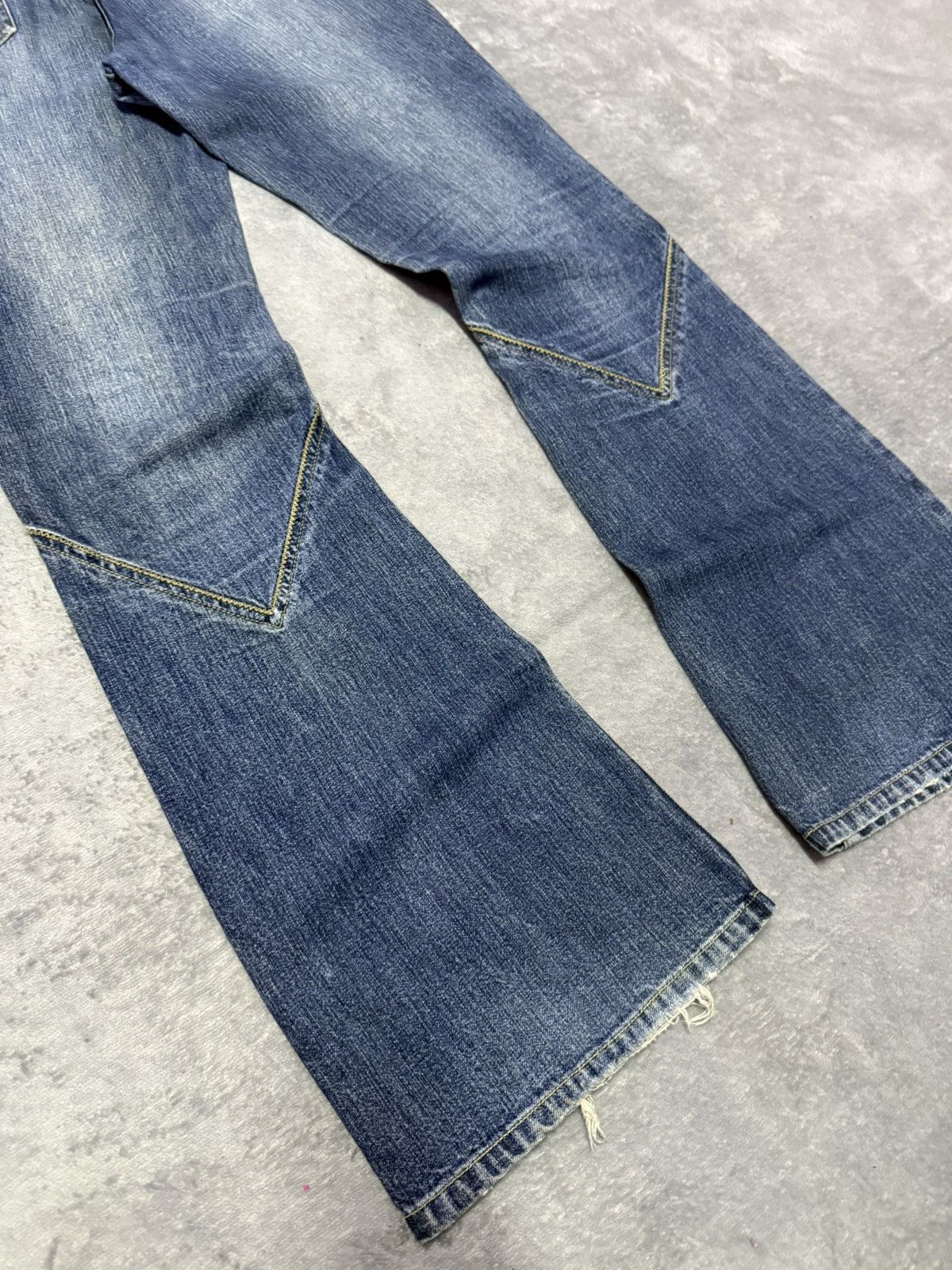 Hysteric Glamour Oririn Japan Panelling Flared Bootcut Jeans Size US 28 / EU 44 - 13 Thumbnail