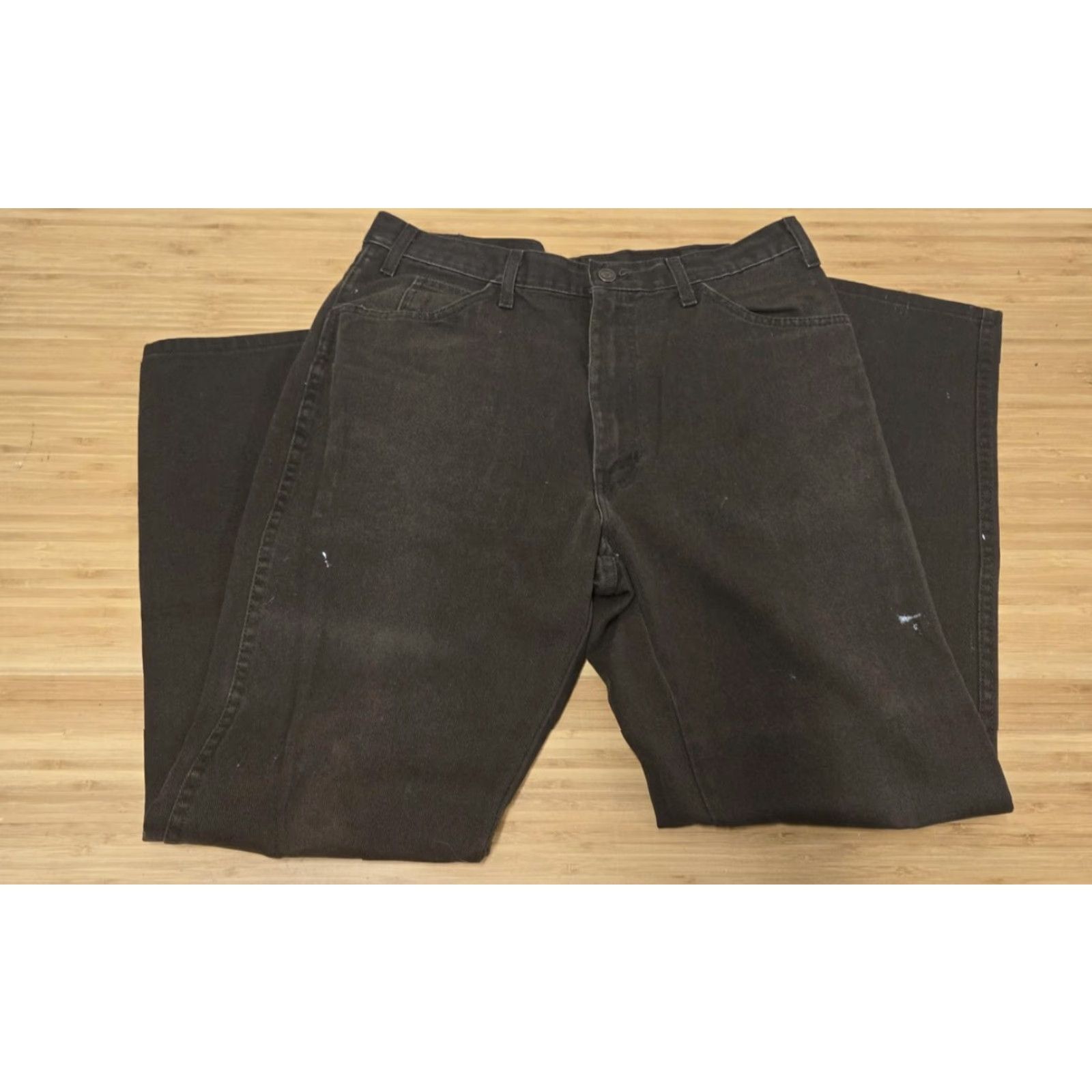 Dickies Dickies Jeans Mens 38x32 Brown Workwear Denim Pants Straight Leg Relaxed Fit Size US 38 / EU 54 - 3 Thumbnail
