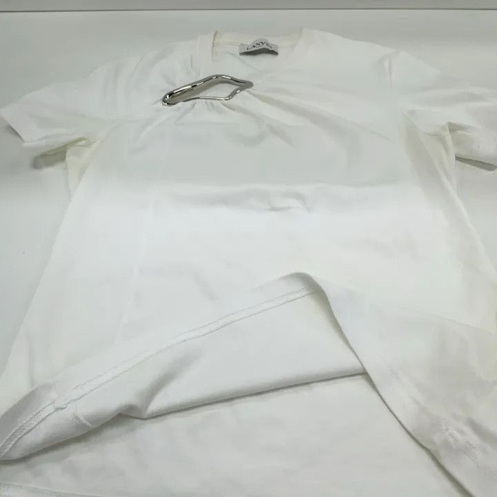 Lanvin Lanvin SS24 Short Sleeve T-Shirt with Details -2508 Size M / US 6-8 / IT 42-44 - 7 Thumbnail