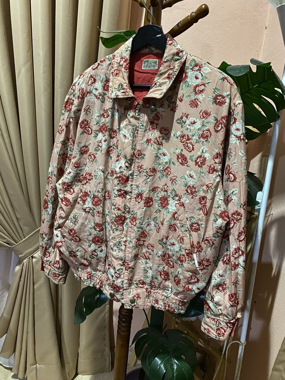Japanese Brand Vintage Vieux Port Reversible Floral Jacket Japan Made Size US L / EU 52-54 / 3 - 14 Thumbnail