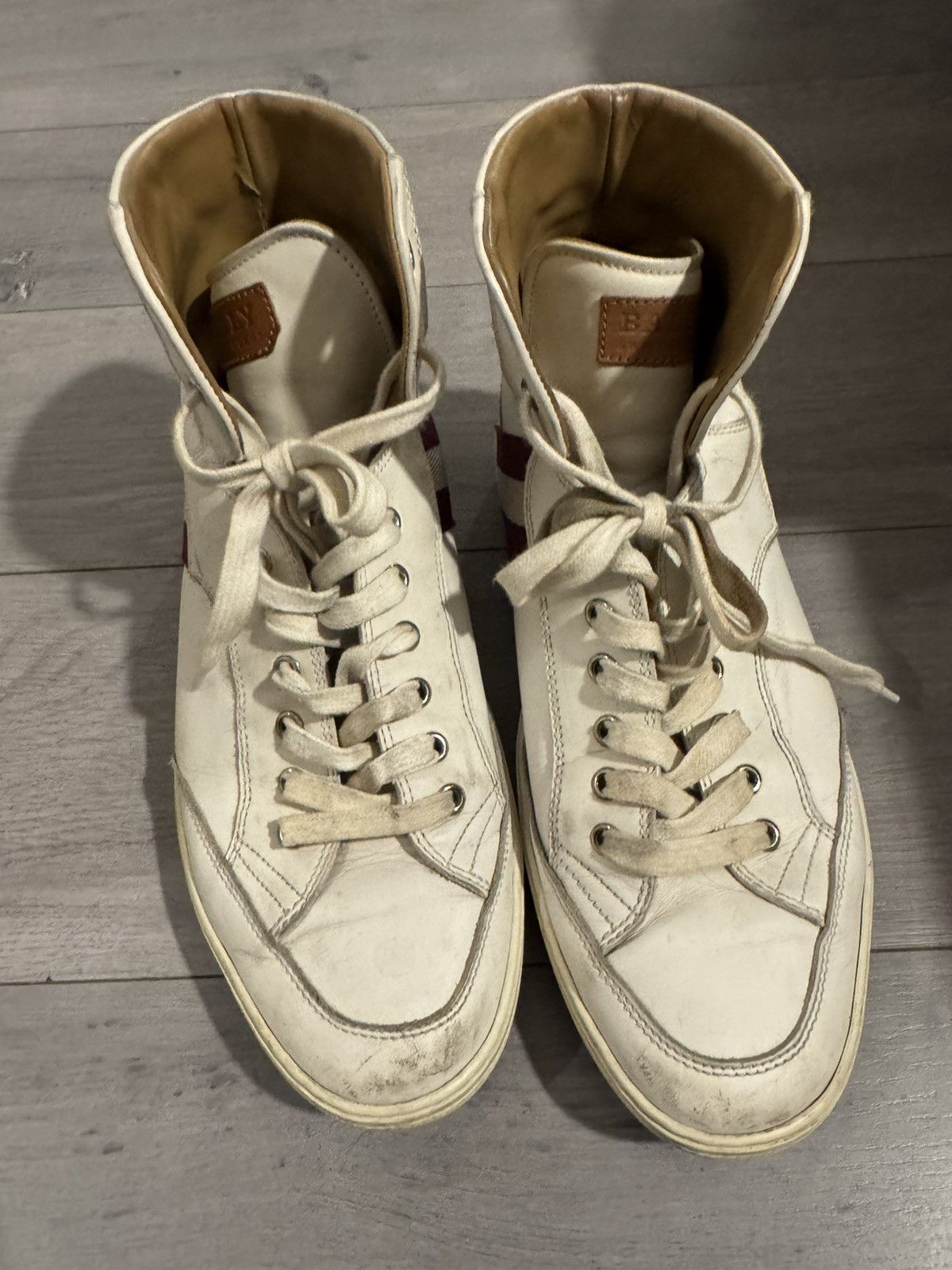 Bally BALLY high top leather Italian made sneaker Size US 10 / EU 43 - 1 Thumbnail