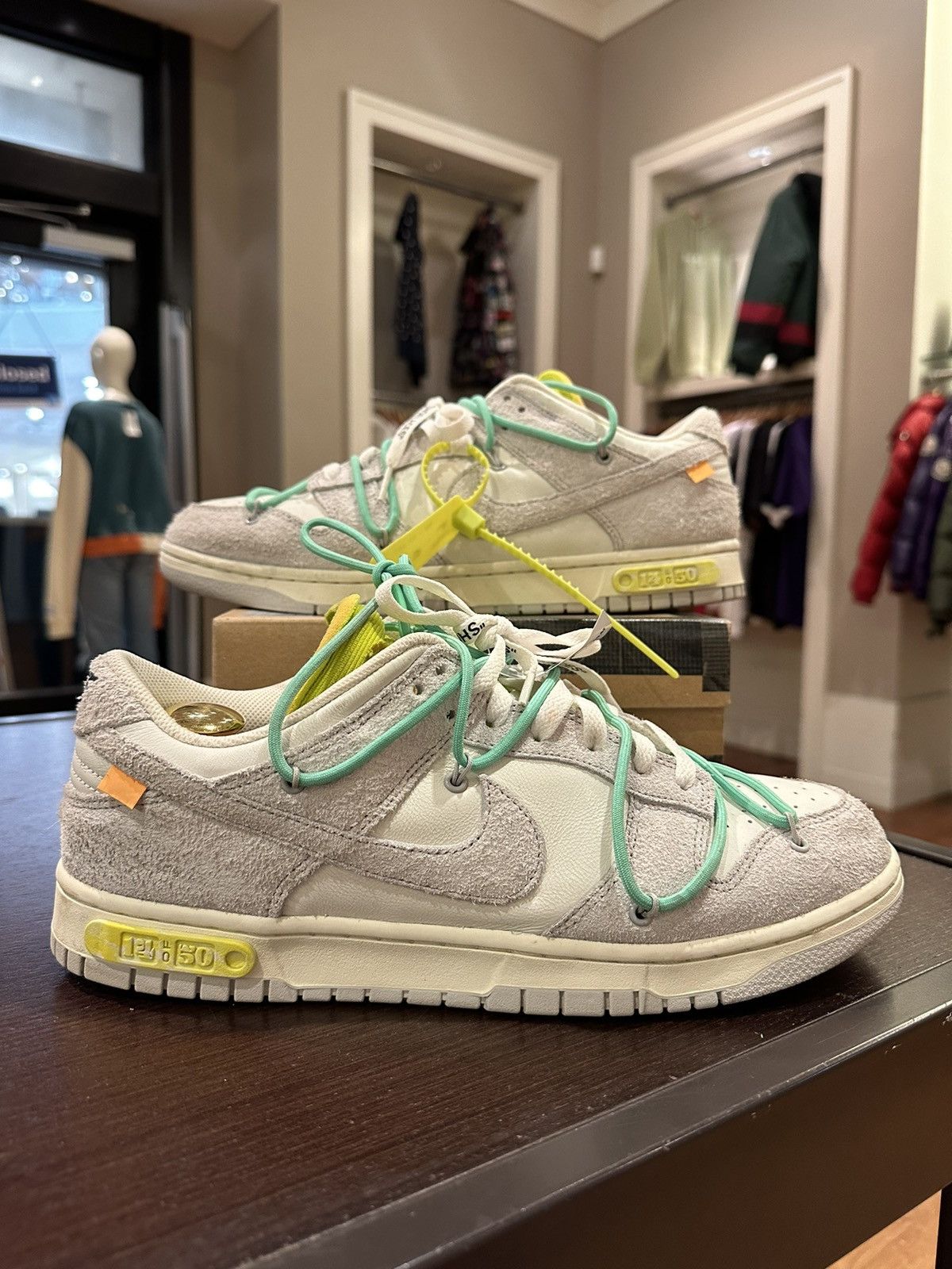 Nike × Off-White Nike dunk low off-white lot 14 | Grailed