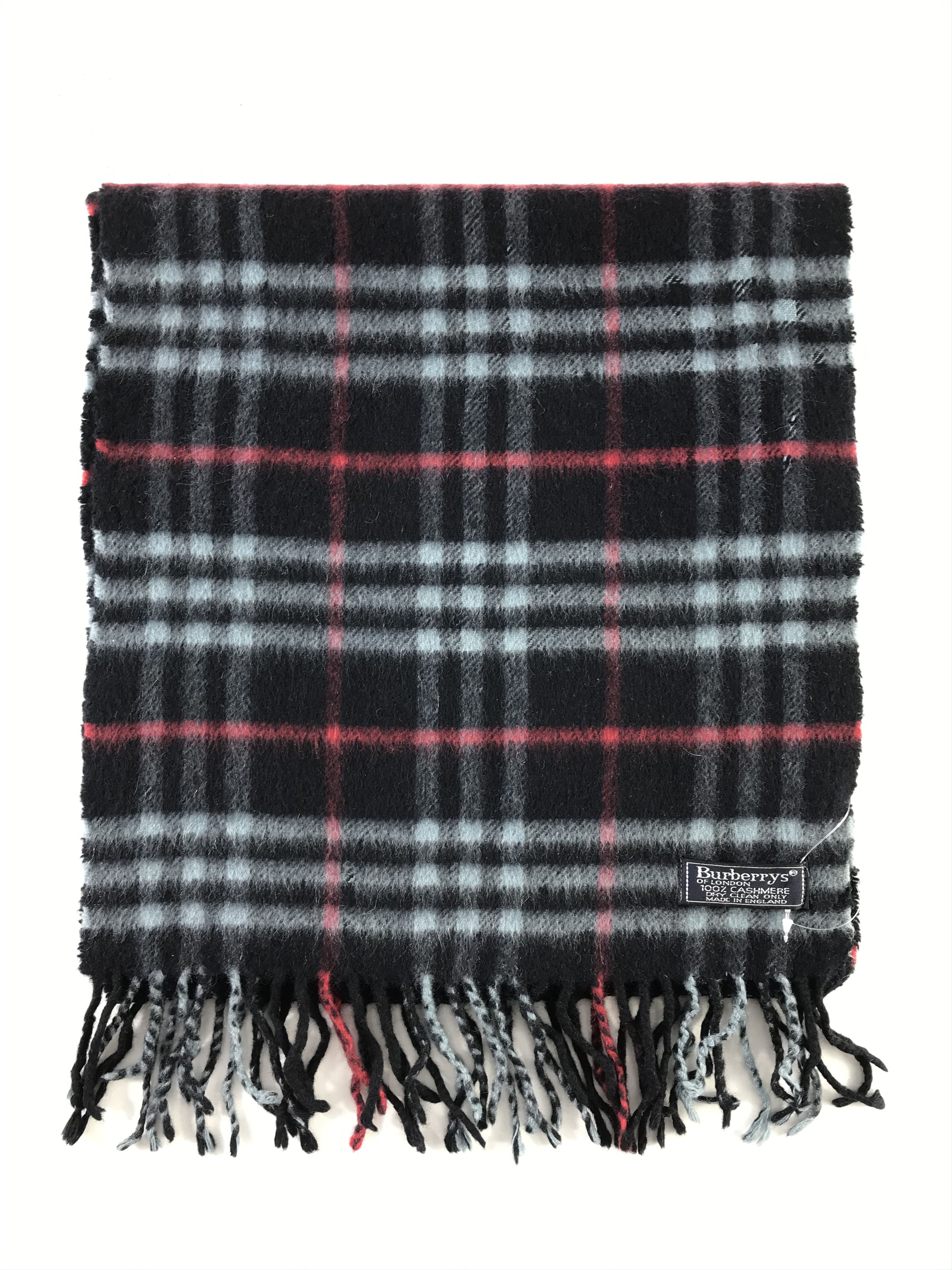 Burberry × Vintage Burberry Scarf / Muffler / Neckwear - WW1855 Size ONE SIZE - 2 Thumbnail