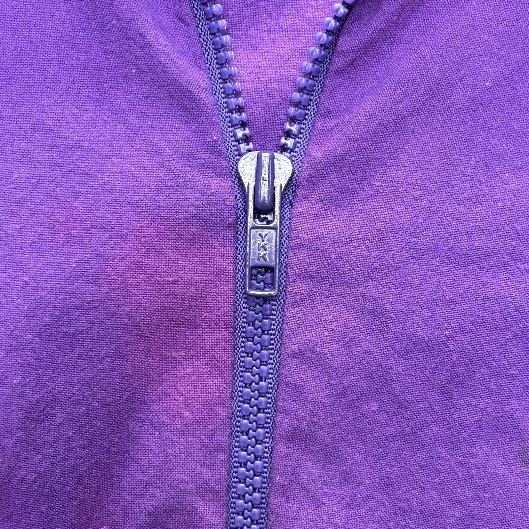 Vintage Crown Fleur De Lis Jacket Mens Medium Purple Zip Up Track Sweatshirt Embroidered Size US L / EU 52-54 / 3 - 3 Thumbnail