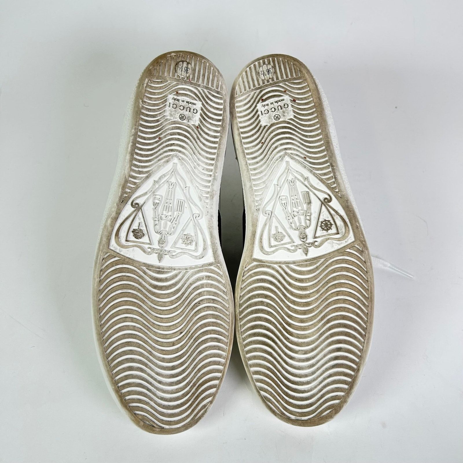 Gucci Gucci Web Ace Leather Sneaker Size US 4.5 / IT 34.5 - 5 Thumbnail