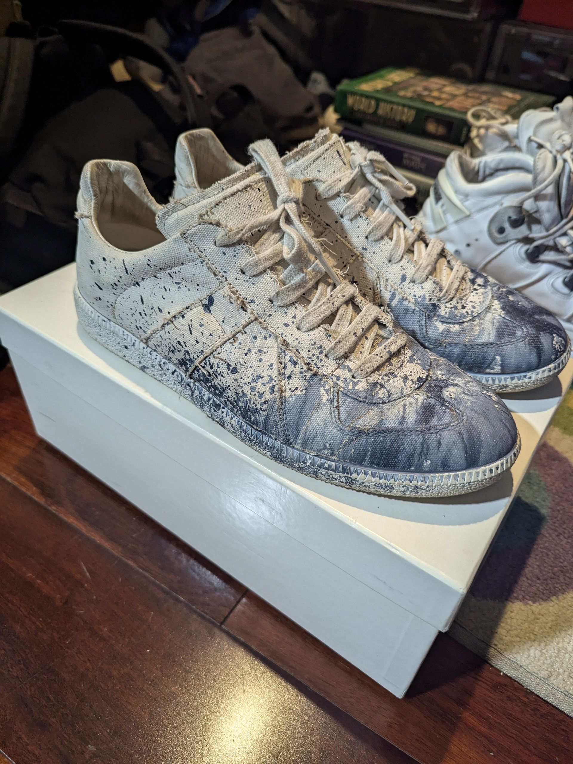 Maison Margiela Margiela paint splatter gats | Grailed