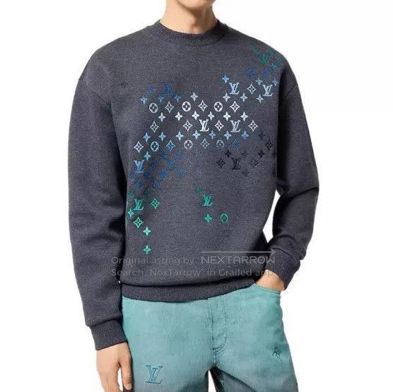 Louis Vuitton Gray Graphic Print Sweatshirt Size L. Size US L / EU 52-54 / 3 - 9 Thumbnail