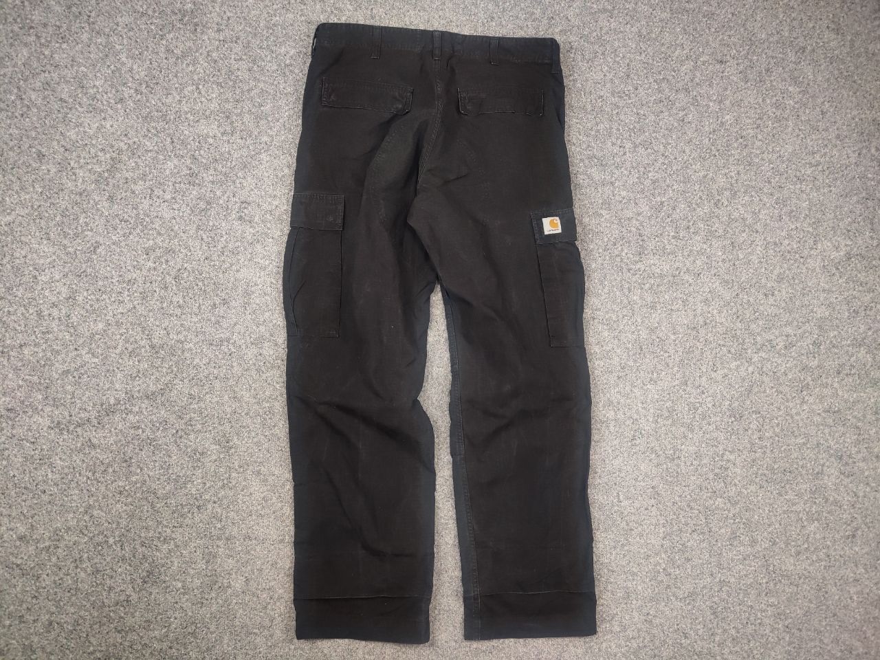 Carhartt Vintage Carhartt Wip Cargo Pants Black Faded Ripstop Y2K Size US 34 / EU 50 - 8 Thumbnail