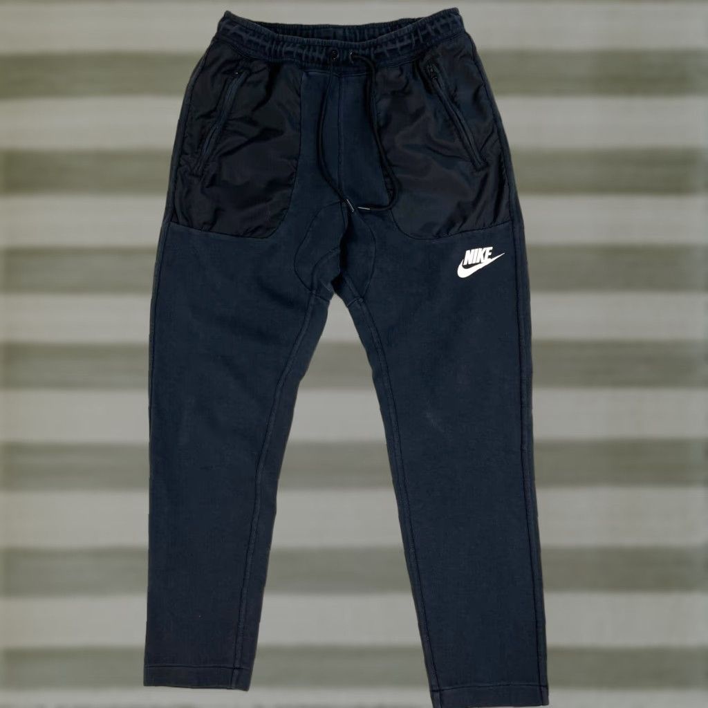 Nike Nike Sweatpants Mens Athletic Drawstring Pockets Black 806674-010 M Size US 31 - 1 Thumbnail