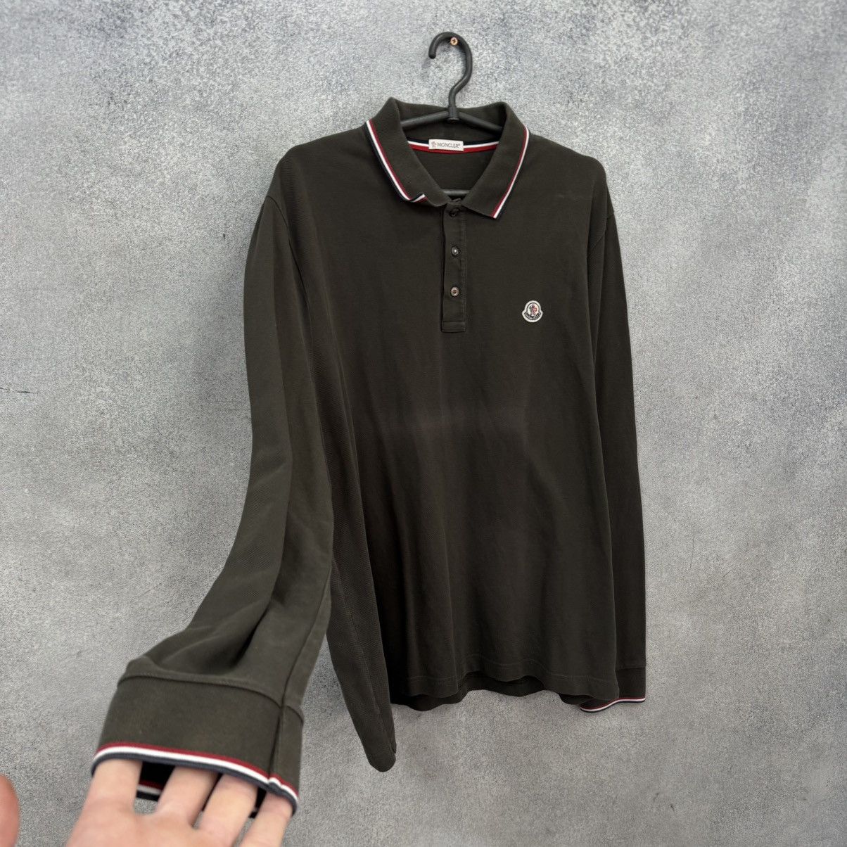 Moncler Moncler Long Sleeve Polo Shirt Size US XXL / EU 58 / 5 - 3 Thumbnail