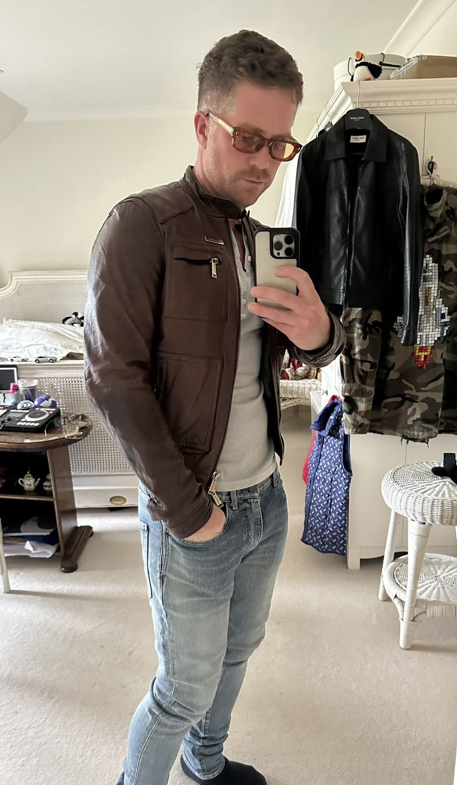 Dsquared2 SS09 Dsquared archive brown leather jacket grail Size US M / EU 48-50 / 2 - 2 Thumbnail