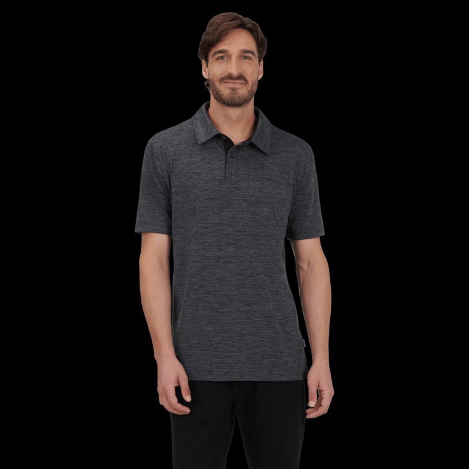 Ski-Doo Ski-Doo Men's Tech Polo Size Medium Charcoal Grey Size US M / EU 48-50 / 2 - 1 Thumbnail