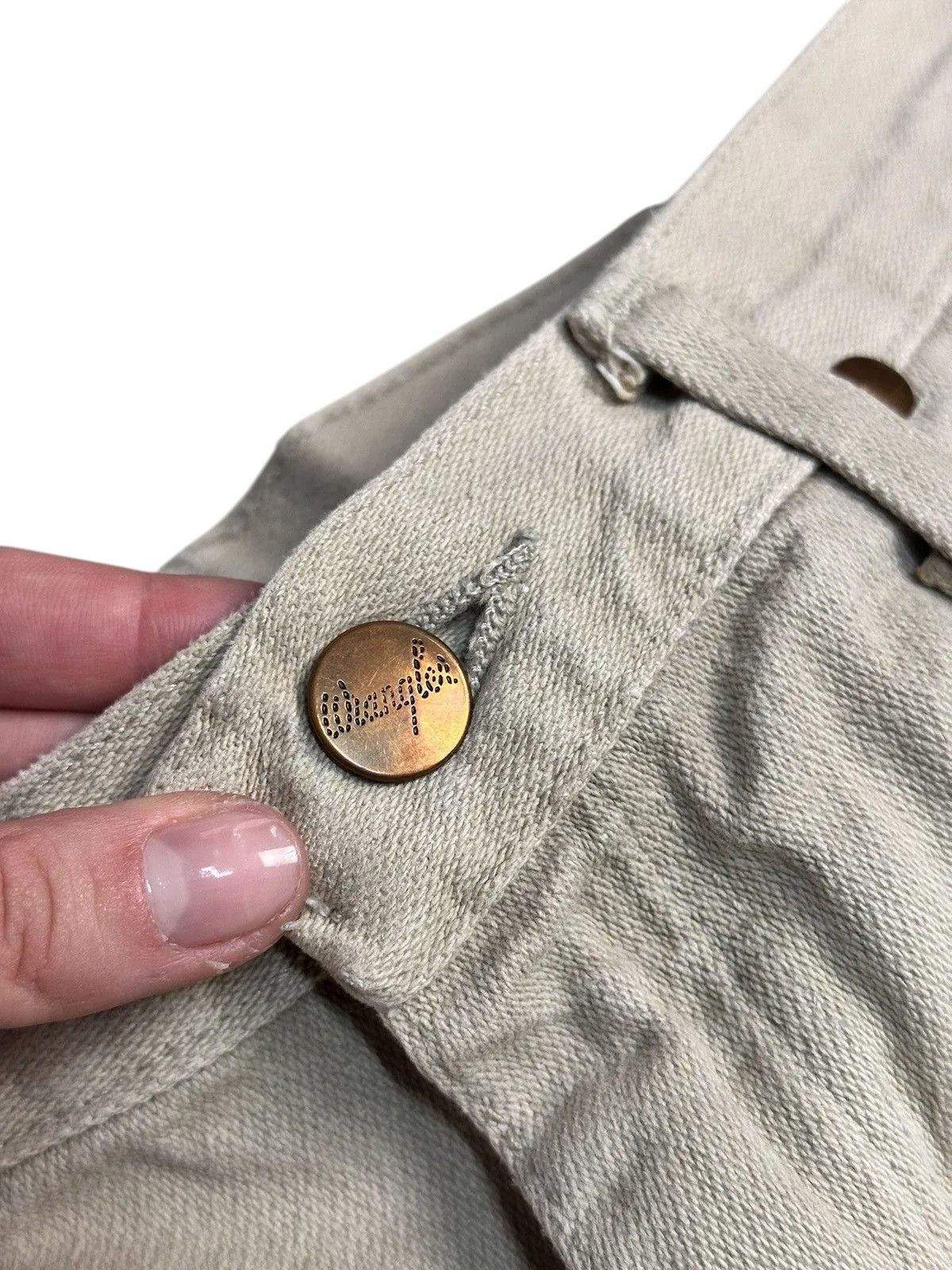 Wrangler Wrangler 80s Beige Denim Pants USA Vintage Straight 32 Size US 32 / EU 48 - 6 Thumbnail