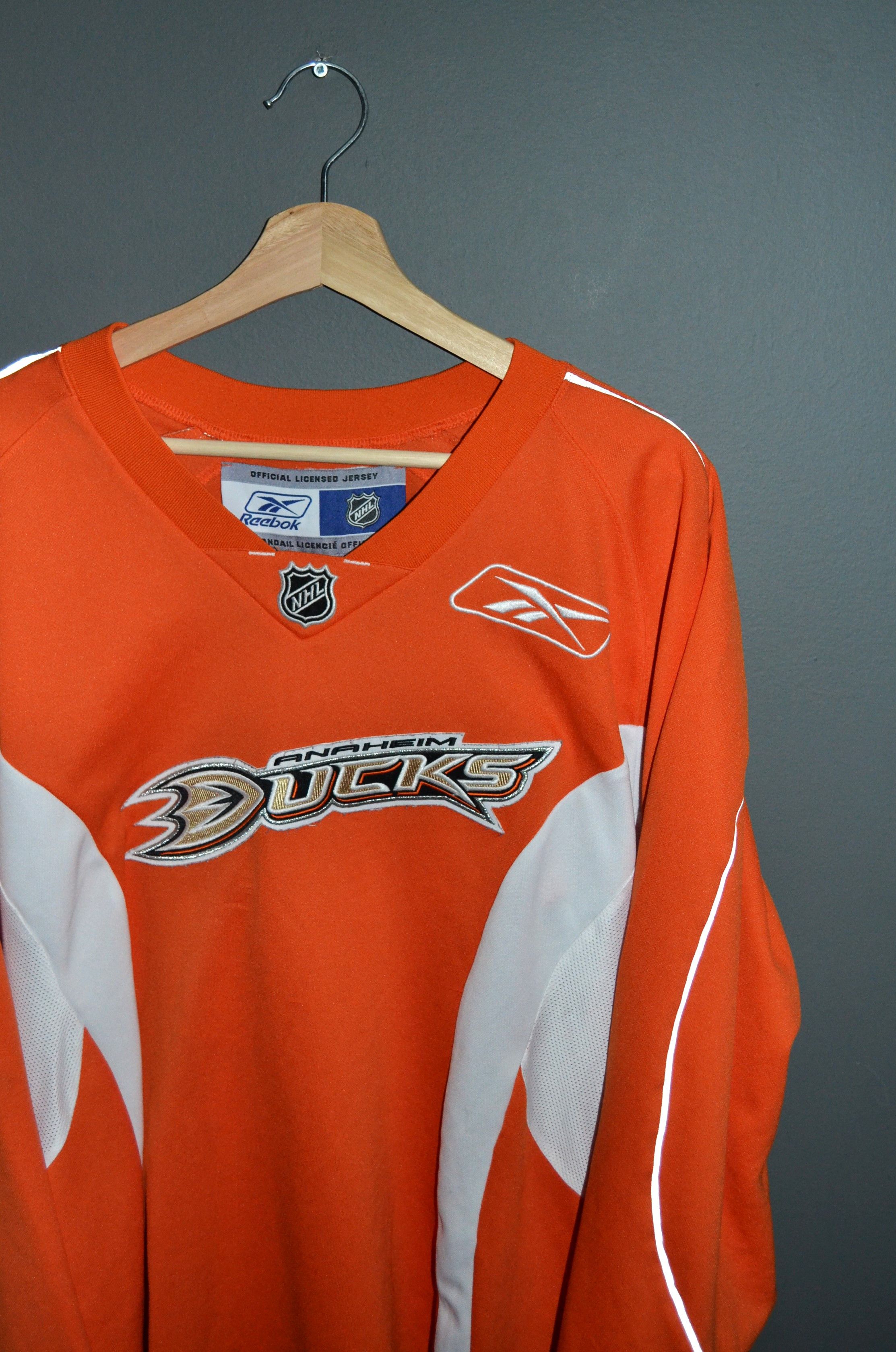 Reebok × Vintage Anaheim Mighty Ducks Vintage Orange Reebok Jersey M Orange Size US M / EU 48-50 / 2 - 1 Thumbnail