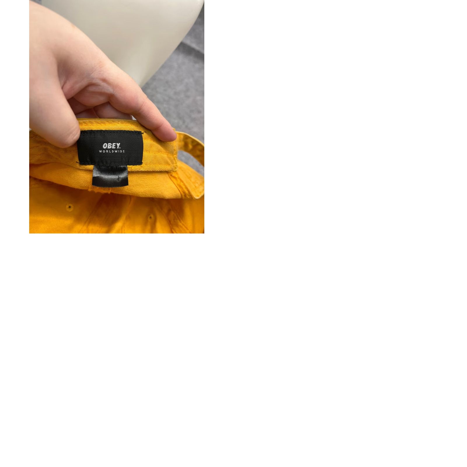 Obey OBEY Hat Cap Strap Back Adult One Size Yellow 100% Cotton Embroider Beach Twill Size ONE SIZE - 9 Thumbnail
