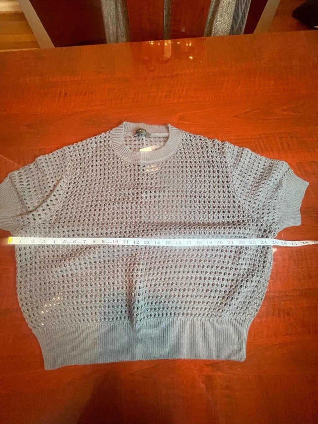 Ann Taylor Ann Taylor XL Crochet Open Knit Sweater Coastal Crochet Boho Size XL / US 12-14 / IT 48-50 - 4 Thumbnail