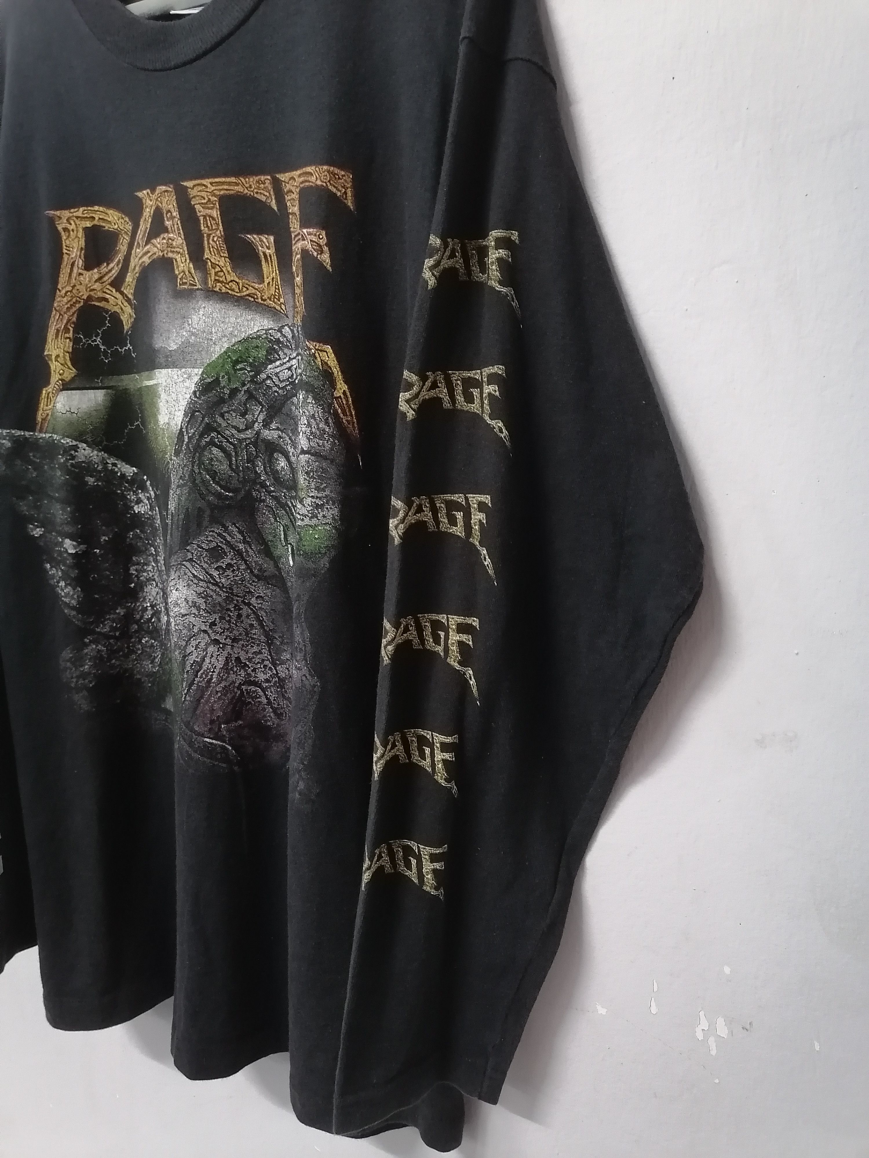 Vintage 90s Rage Uk Metal Band Tour Tee