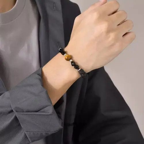 Jewelry 10mm Tiger Eye Stone Bracelets Size ONE SIZE - 3 Thumbnail
