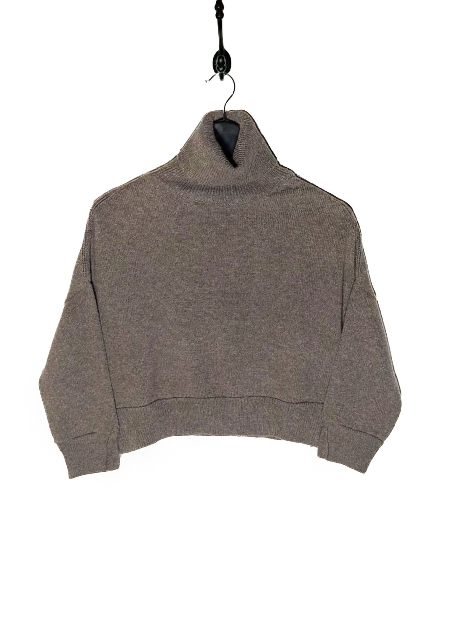 Chloe Chloé Grey Taupe Cropped Turtleneck Sweater Size S / US 4 / IT 40 - 1 Thumbnail
