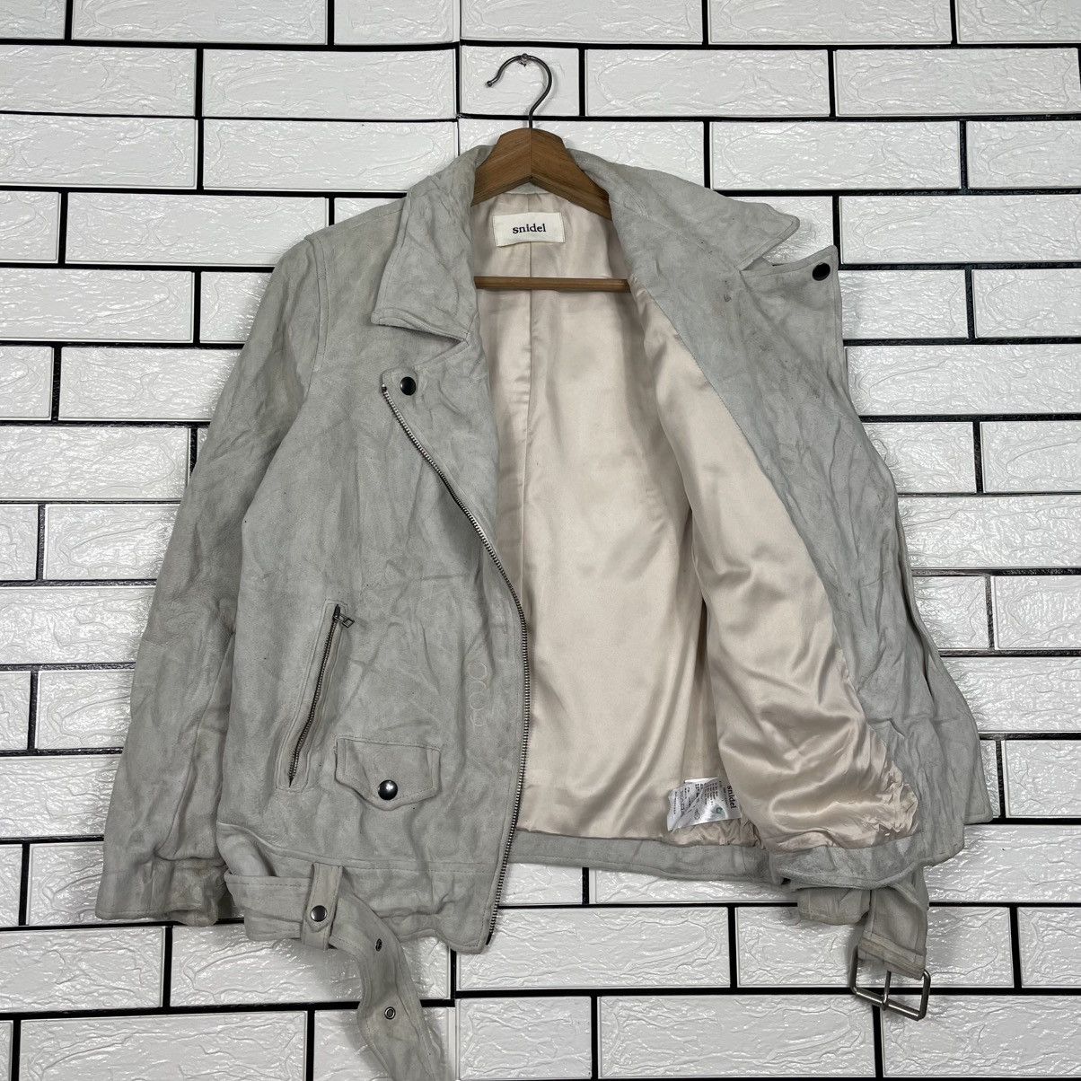 Japanese Brand Snidel Double Colar Leather Jacket Size S / US 4 / IT 40 - 9 Thumbnail