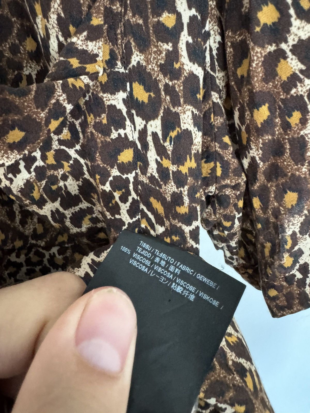Saint Laurent Paris SS15 Leopard Viscoe Shirt Size US S / EU 44-46 / 1 - 5 Thumbnail
