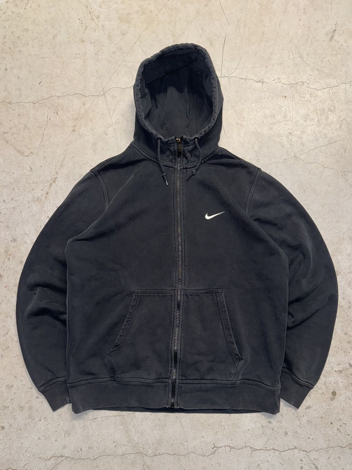 Nike × Streetwear × Vintage Crazy Vintage 90s Nike Zip Up Hoodie 