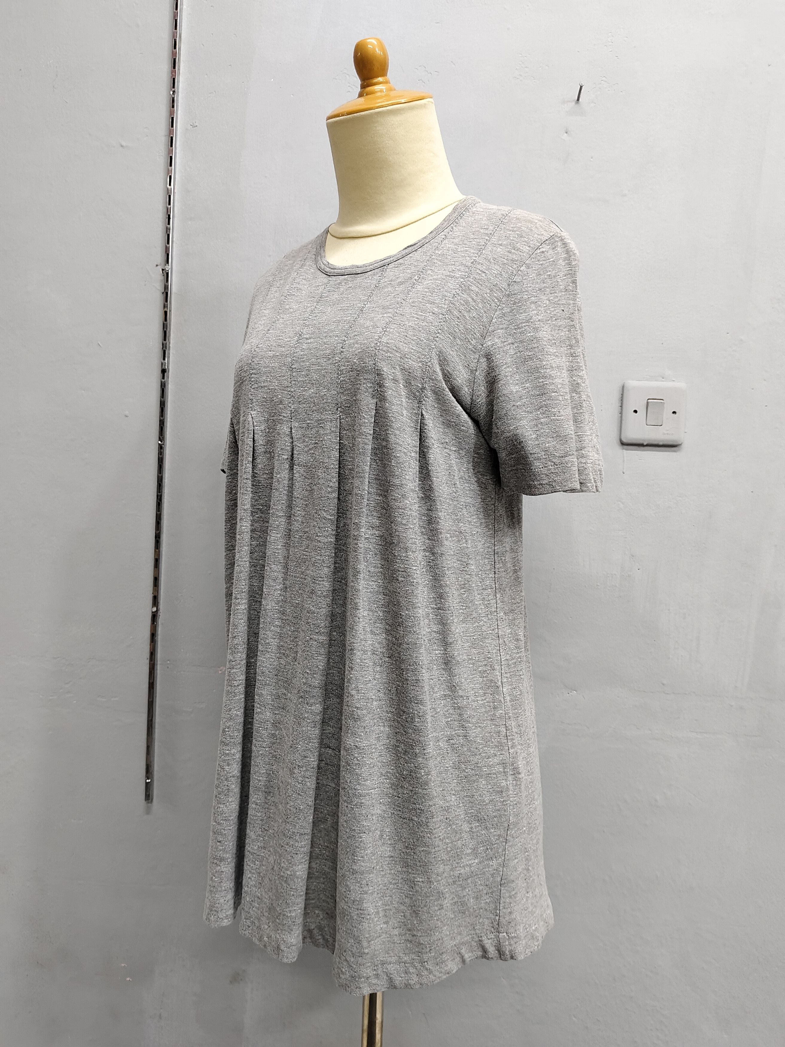 Tricot Comme des Garcons AD1993 CDG tricot-Archive Minimal Panel Pleated Swing Tshirt Size M / US 6-8 / IT 42-44 - 3 Thumbnail