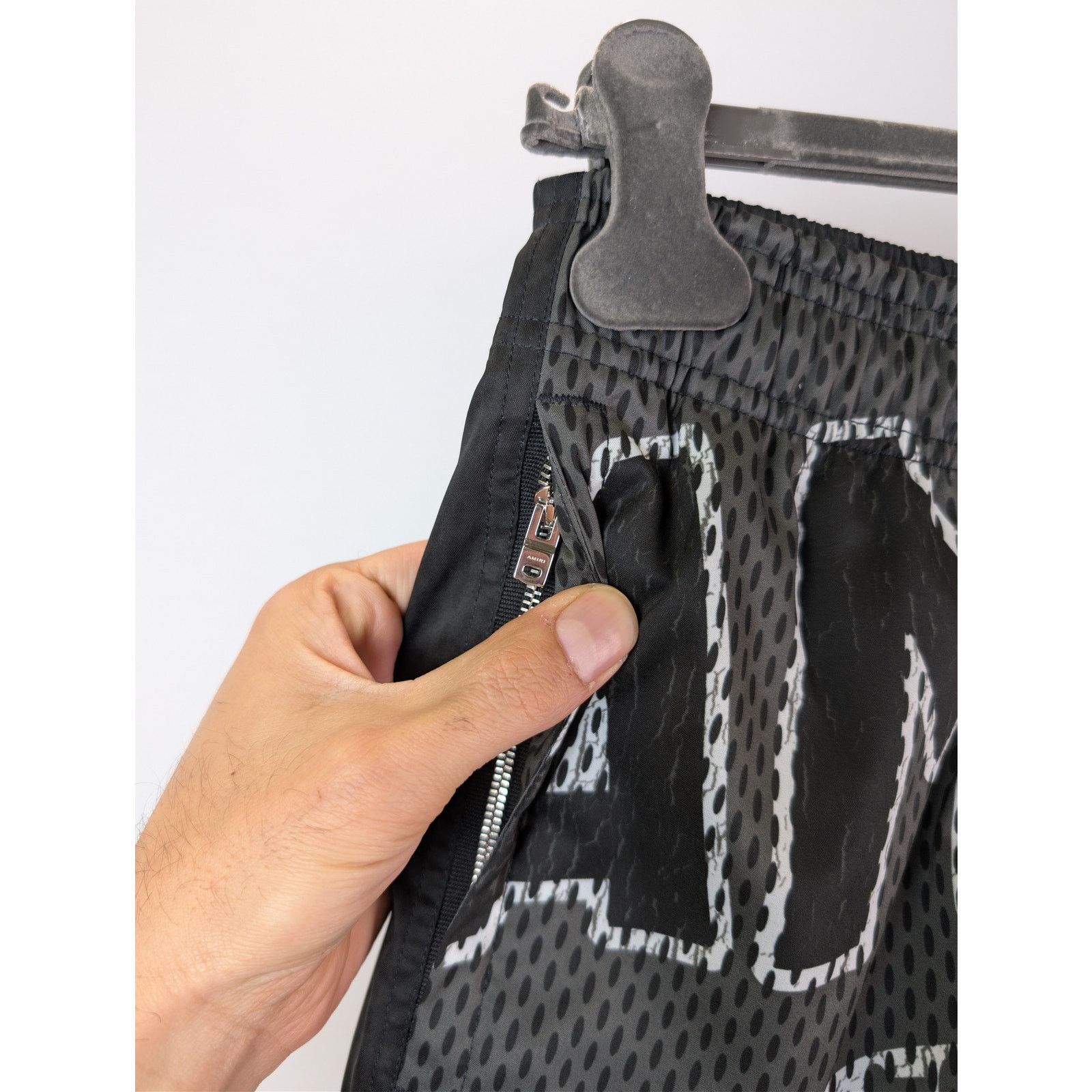 Amiri o1rshd1 Spliced Swim Trunk Shorts in Black Size US 36 / EU 52 - 6 Thumbnail