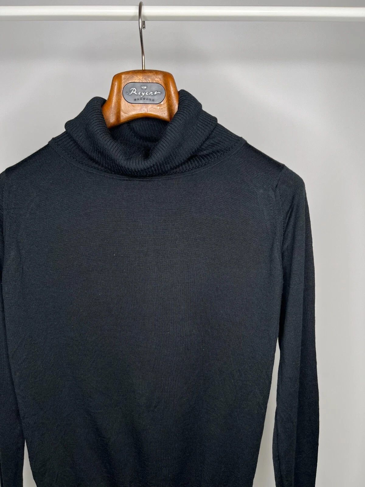 John Smedley John Smedley Men's Casual Wool Turtleneck Sweater Pullover Size US S / EU 44-46 / 1 - 3 Thumbnail